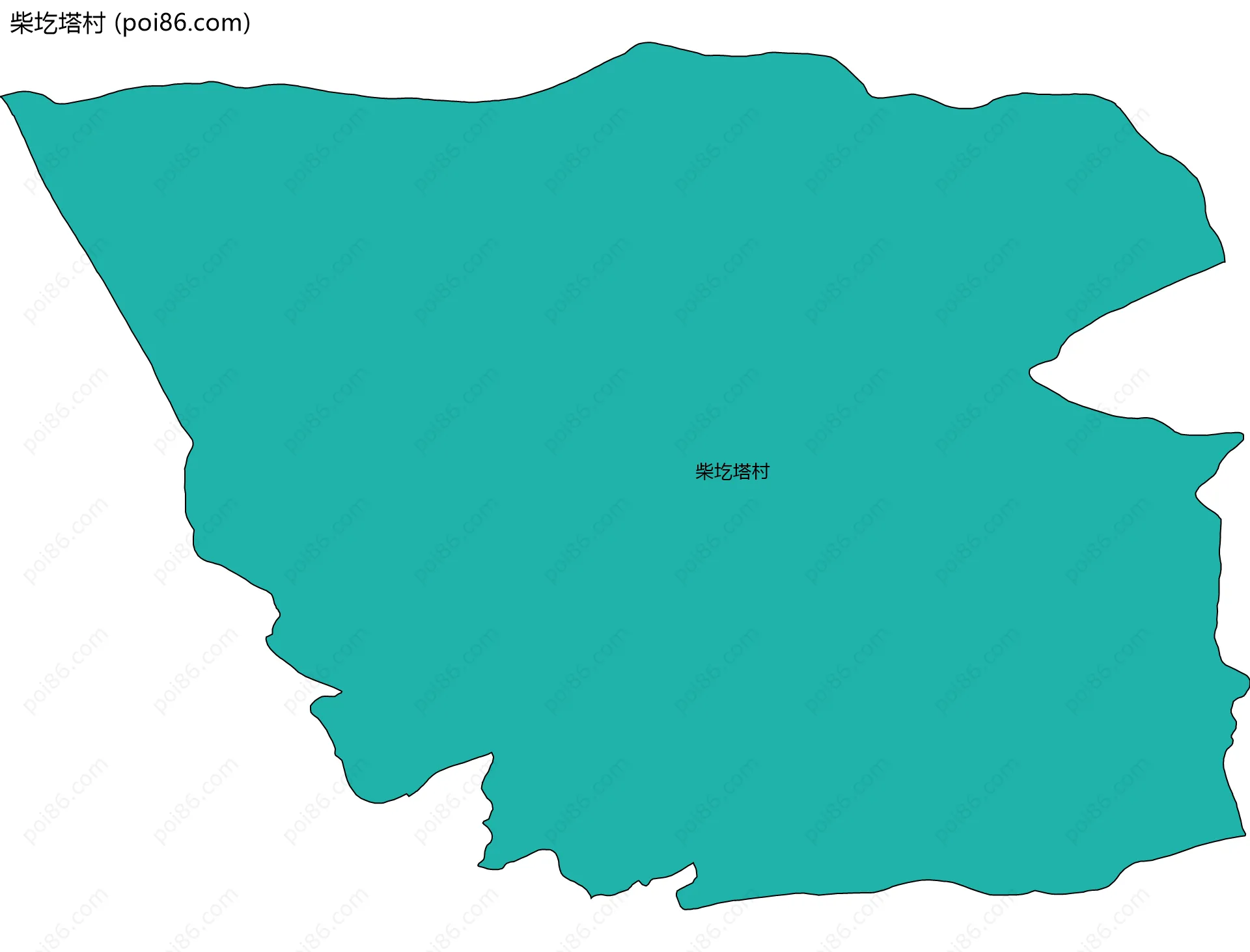 柴圪塔村边界地图