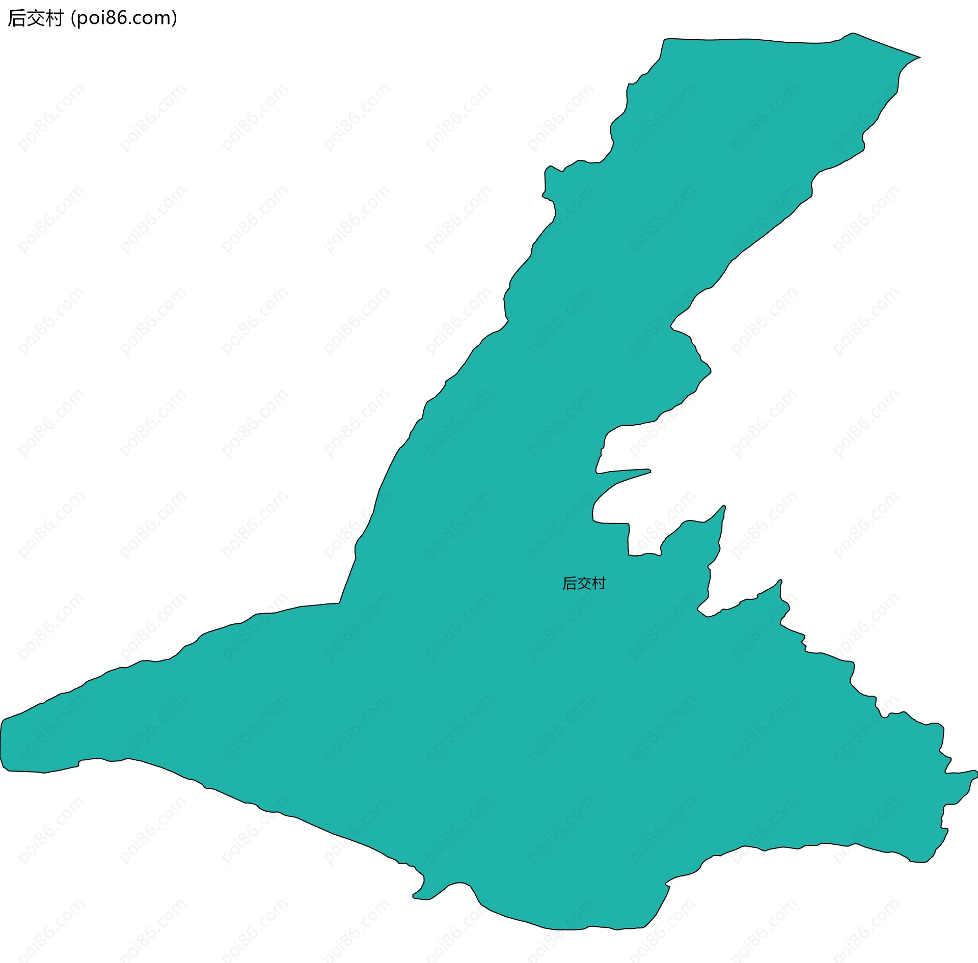 后交村边界地图
