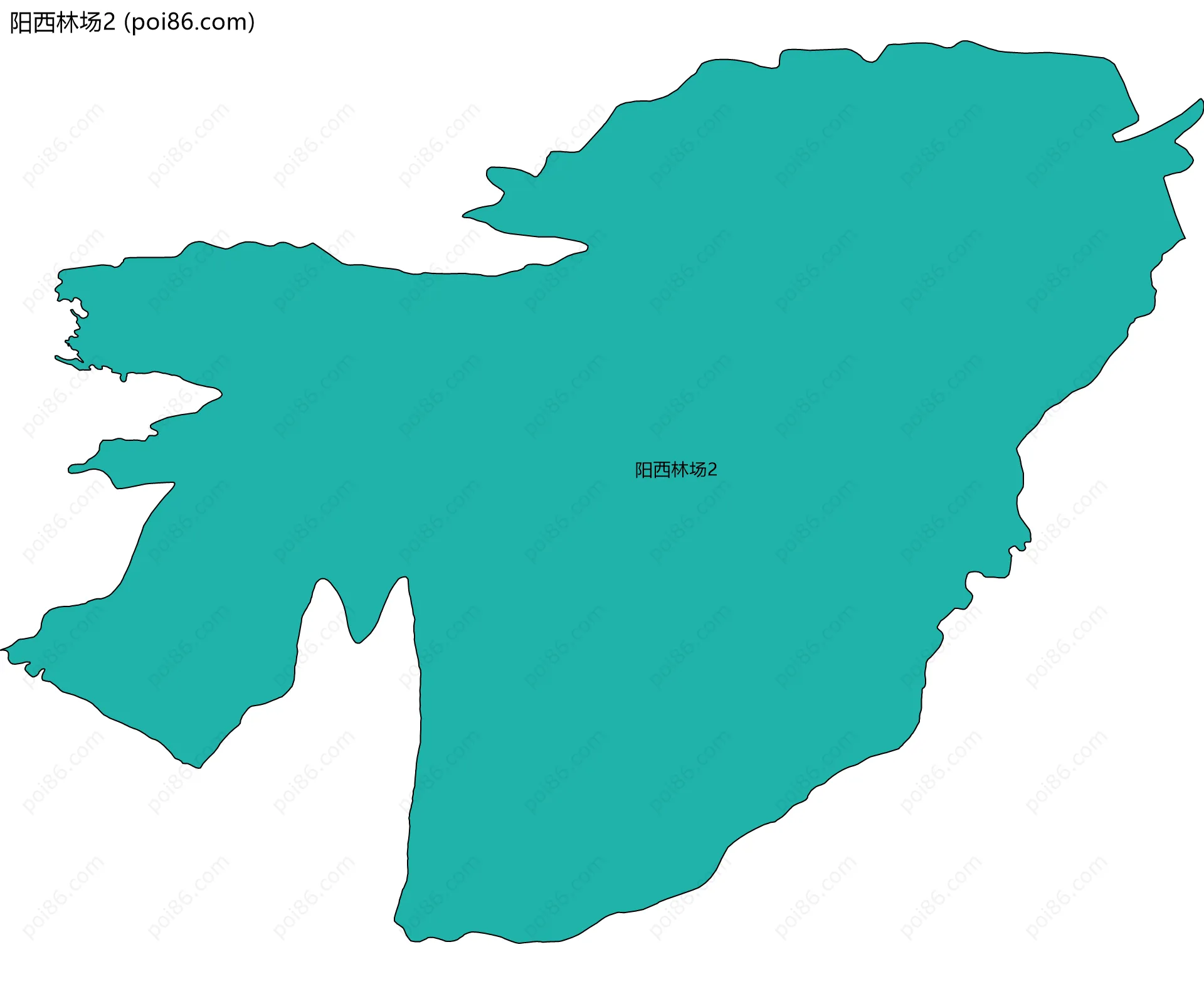 阳西林场2边界地图