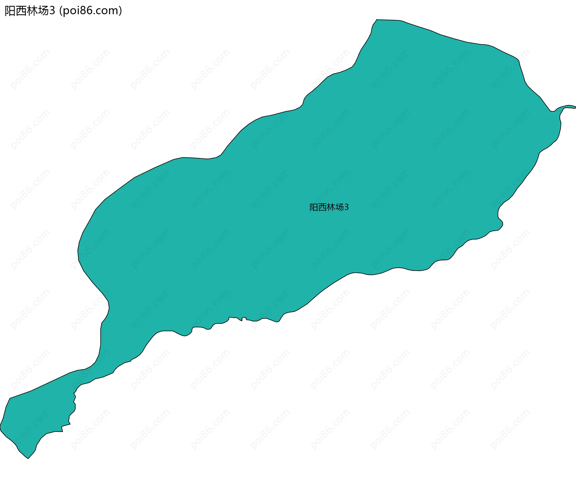 阳西林场3边界地图