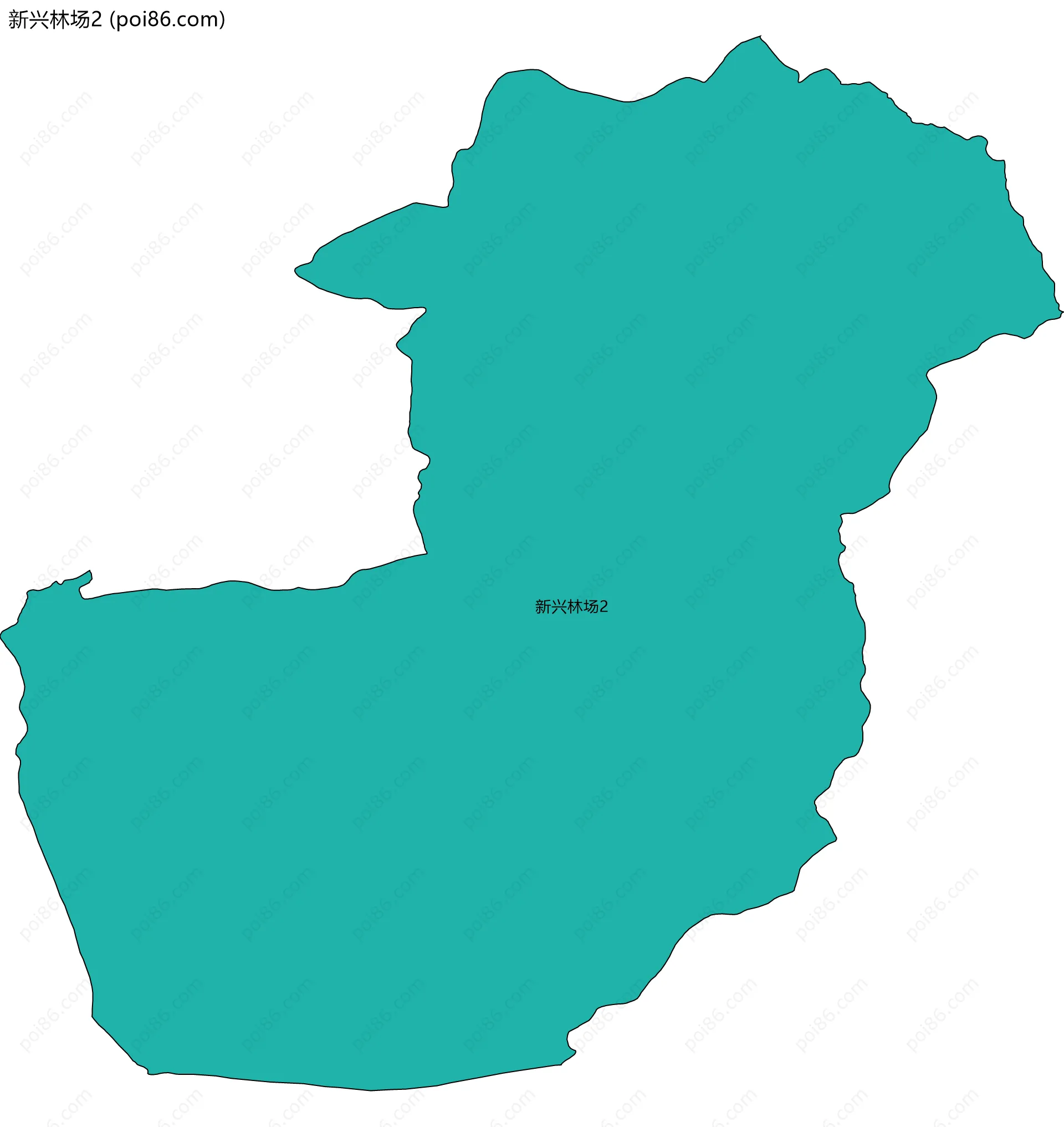 新兴林场2边界地图