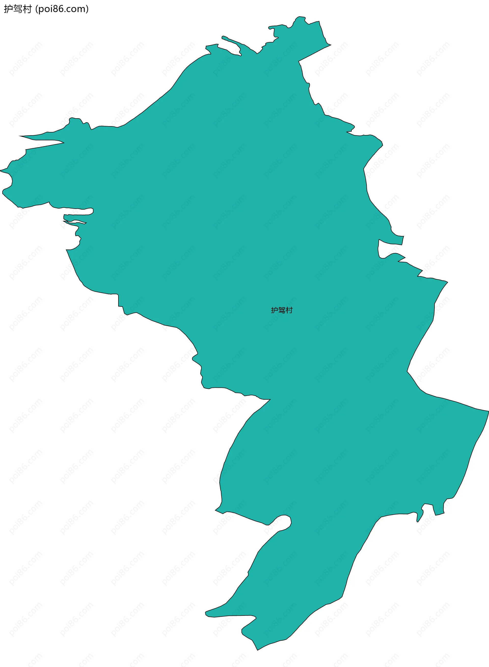 护驾村边界地图