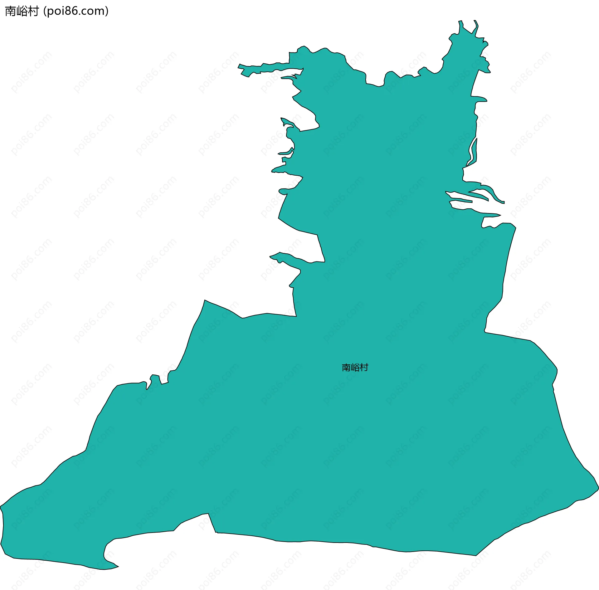 南峪村边界地图