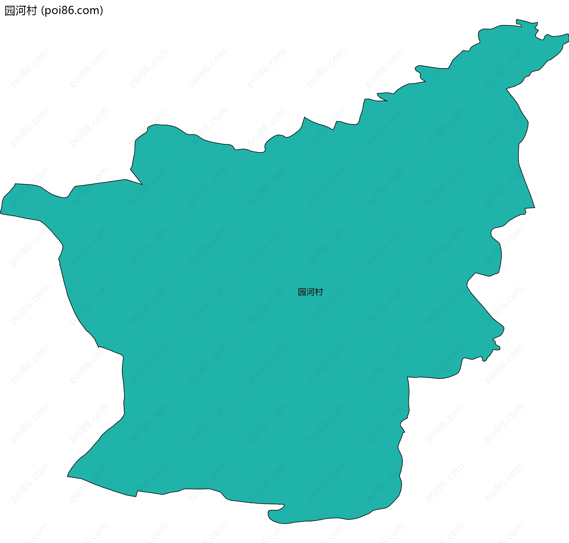 园河村边界地图