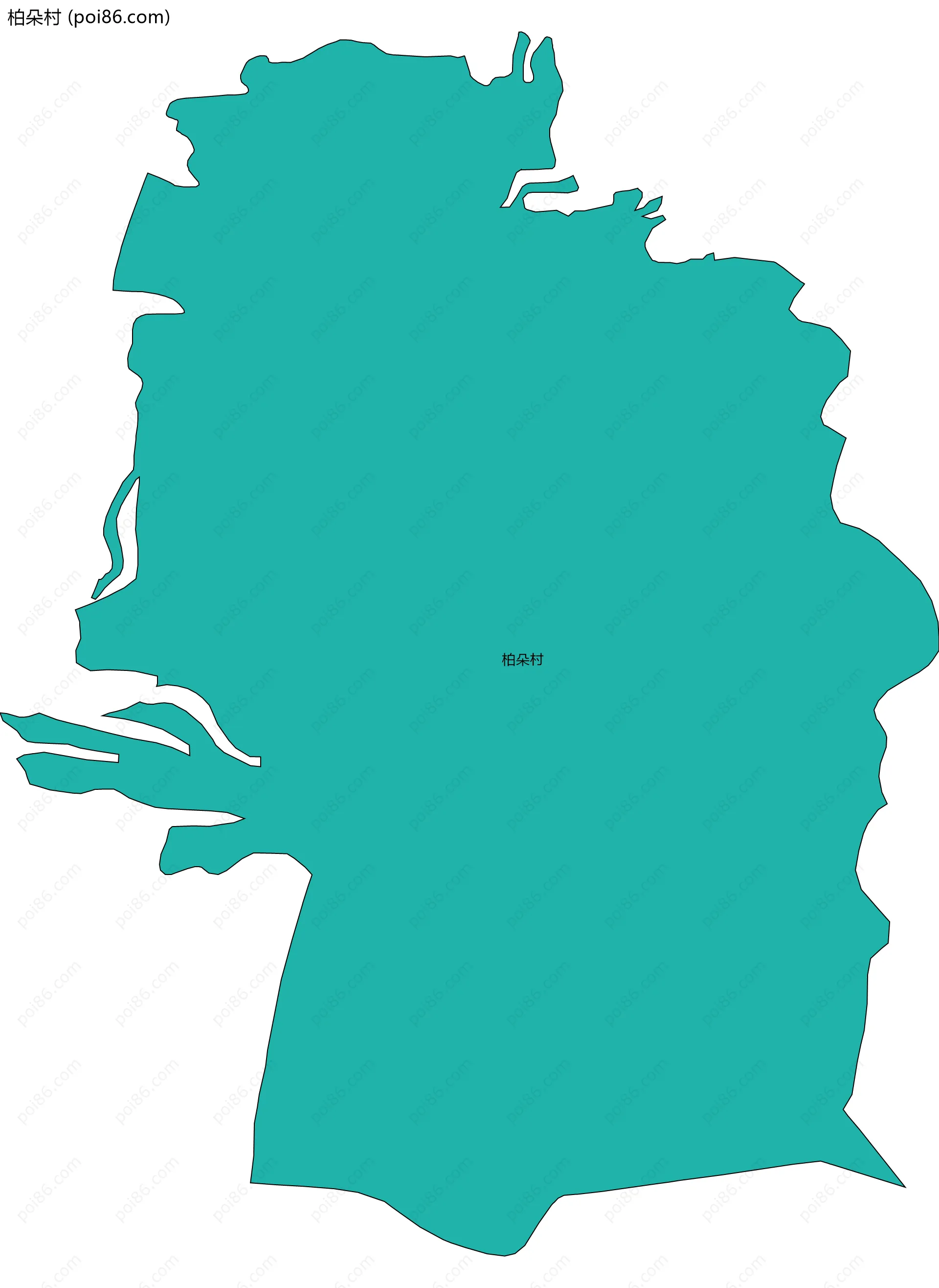 柏朵村边界地图