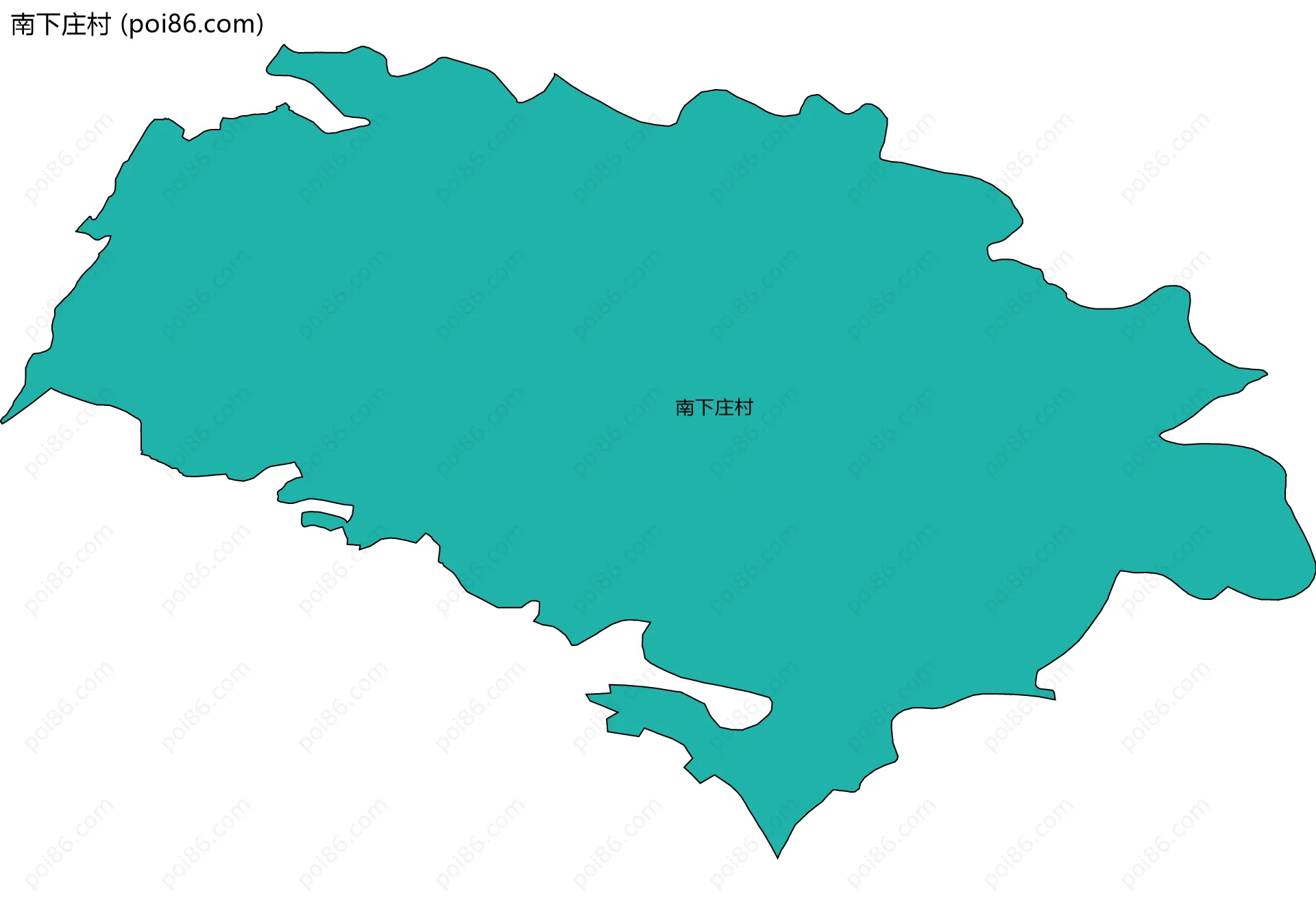 南下庄村边界地图