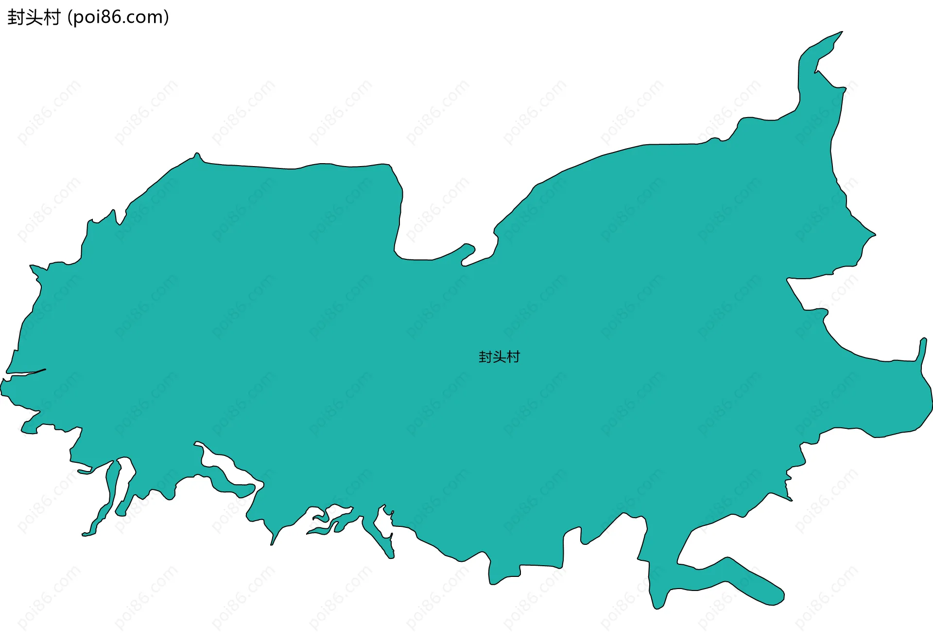 封头村边界地图