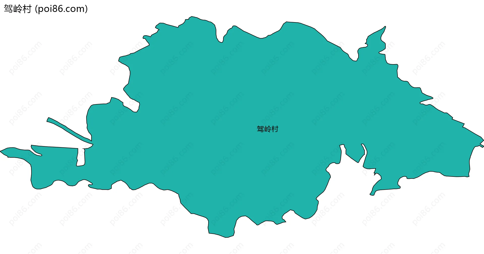 驾岭村边界地图