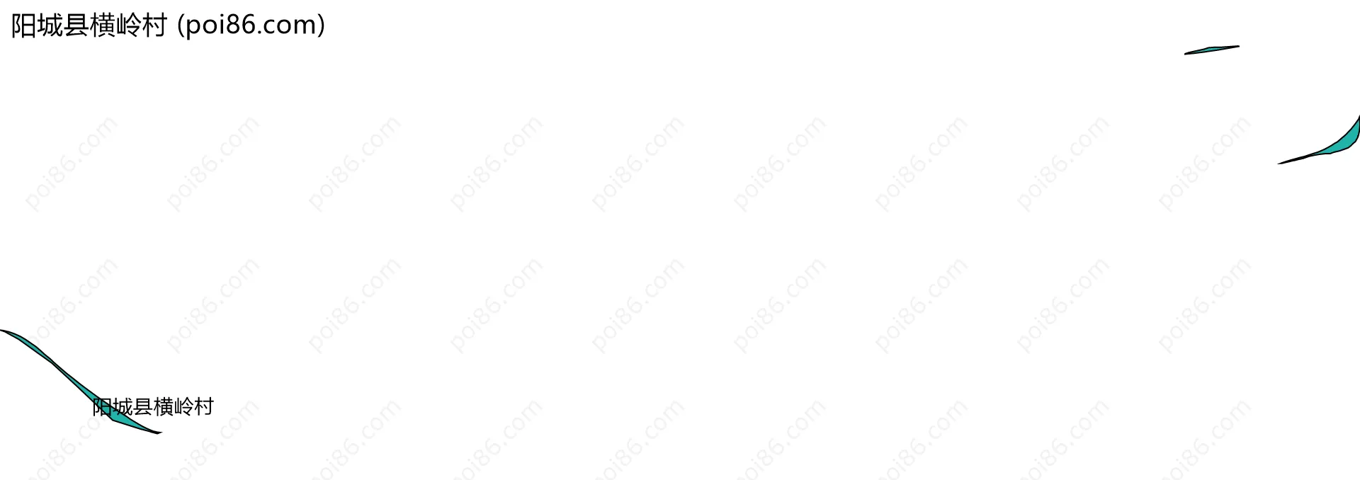 阳城县横岭村边界地图