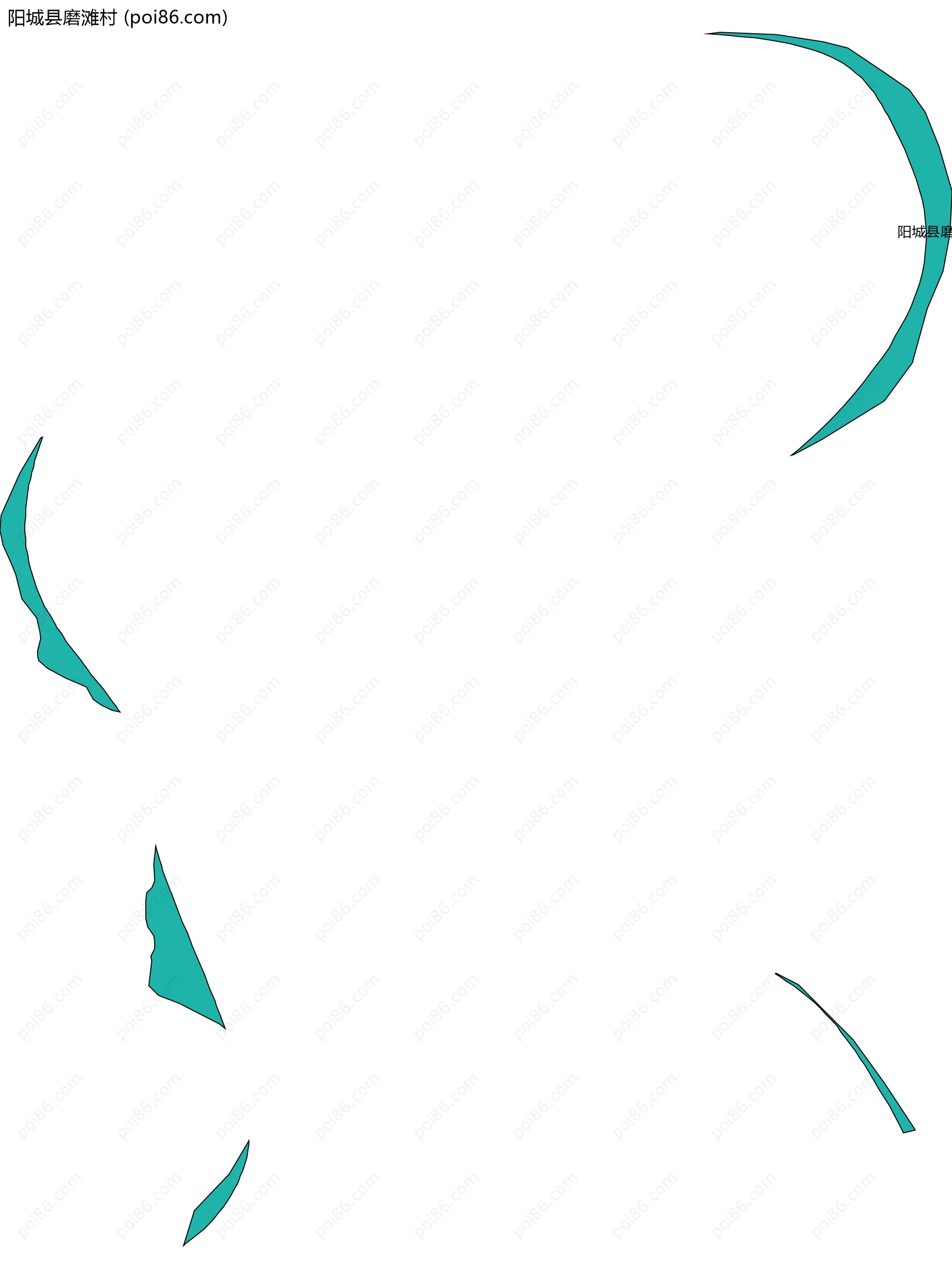 阳城县磨滩村边界地图