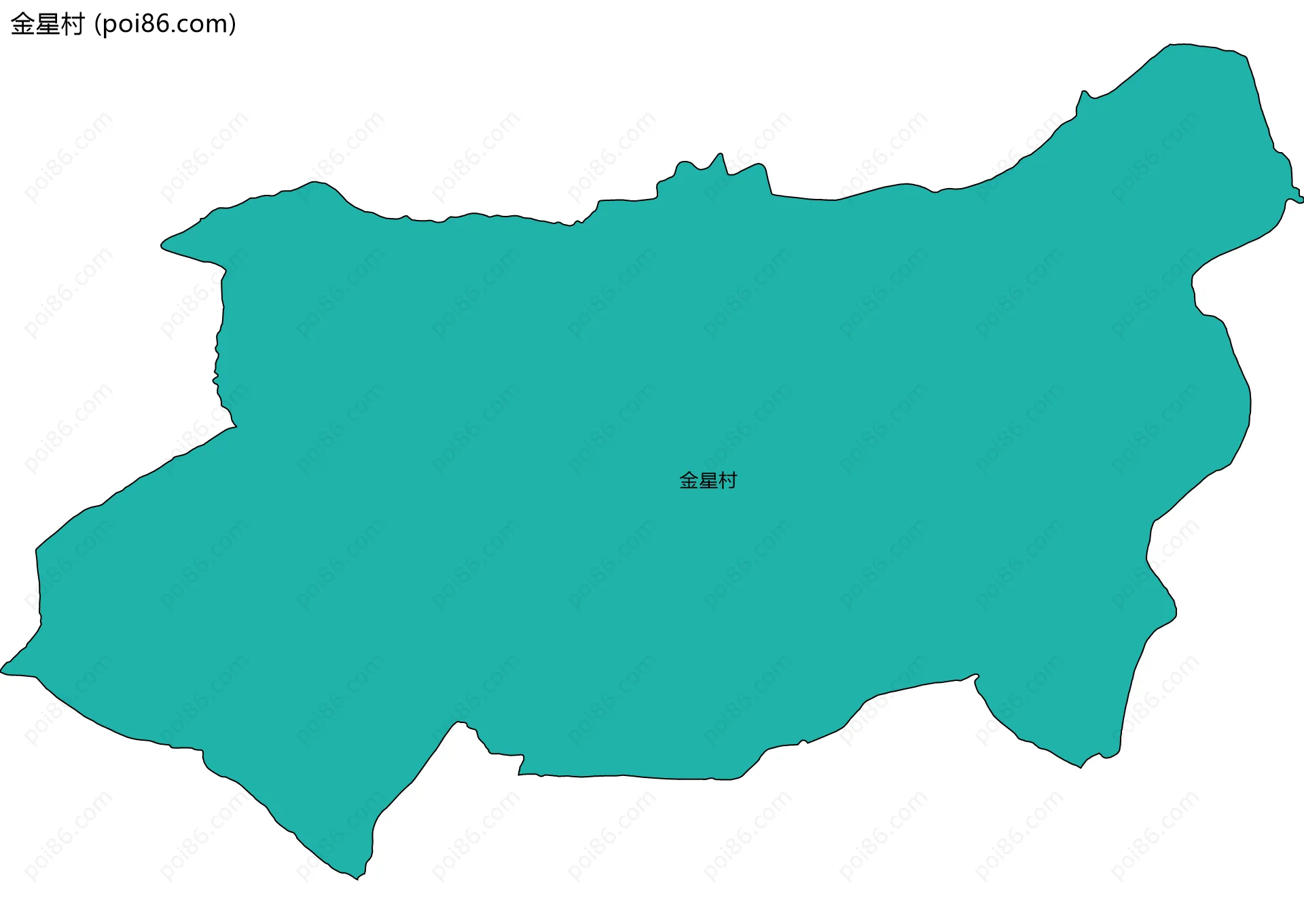 金星村边界地图