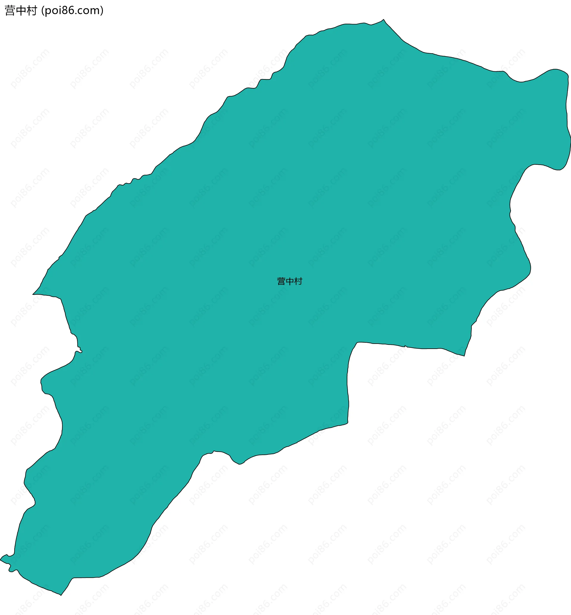 营中村边界地图