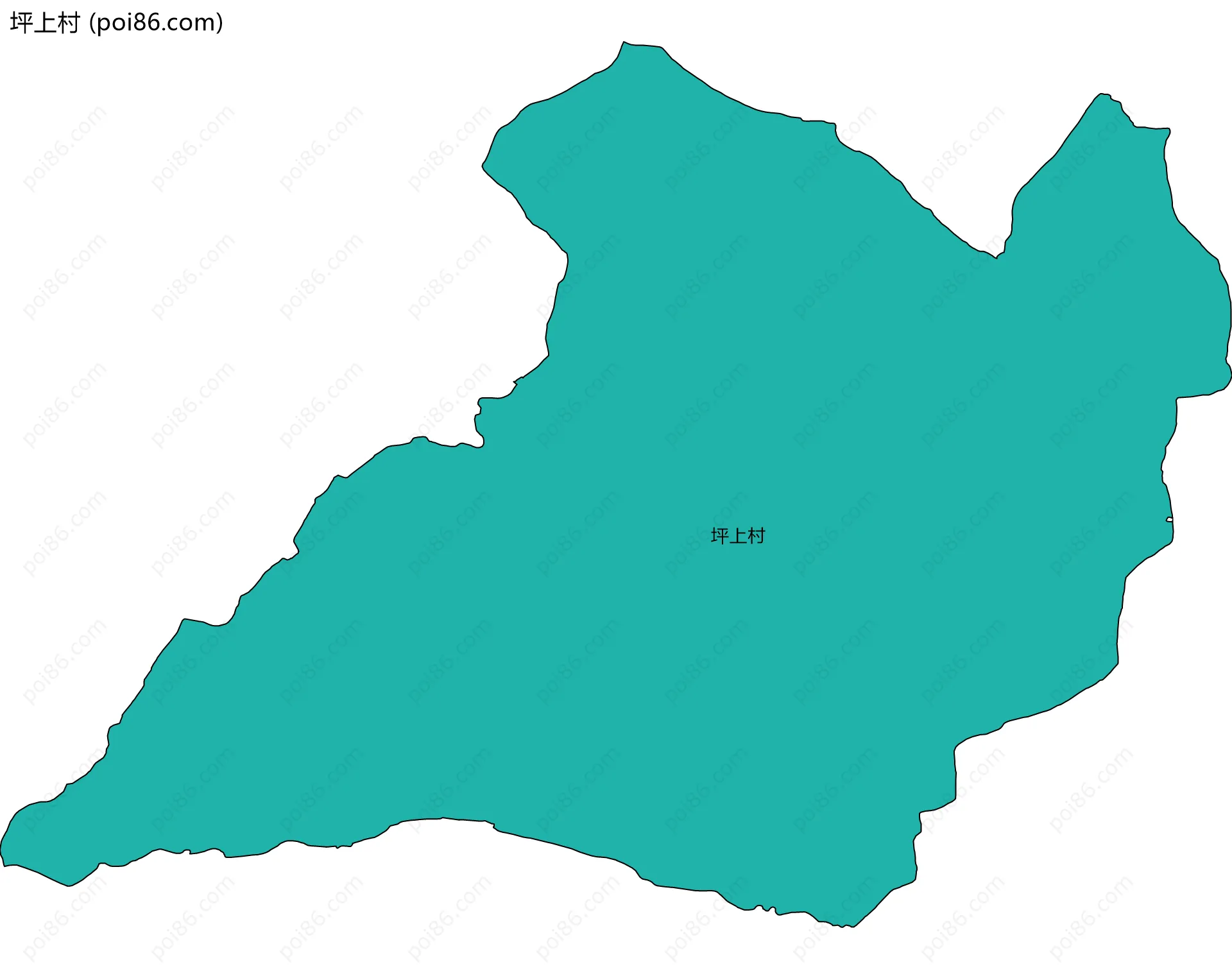 坪上村边界地图