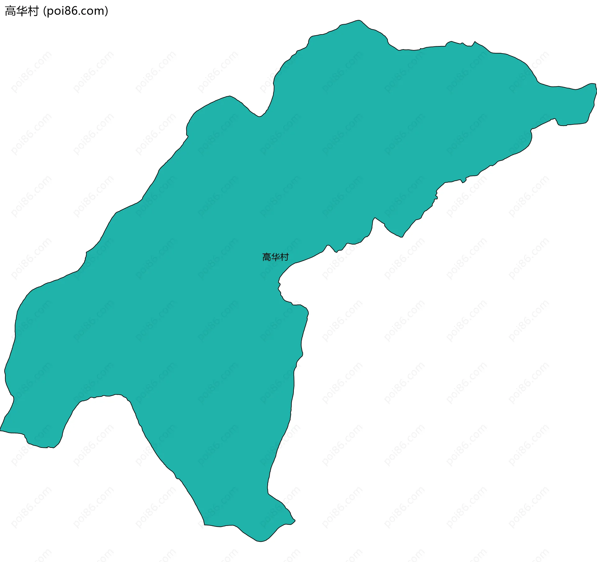 高华村边界地图