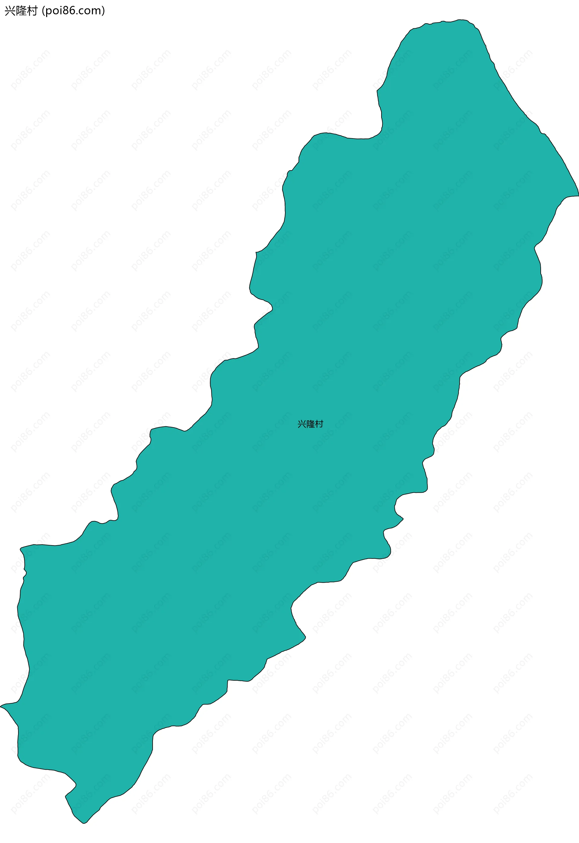 兴隆村边界地图