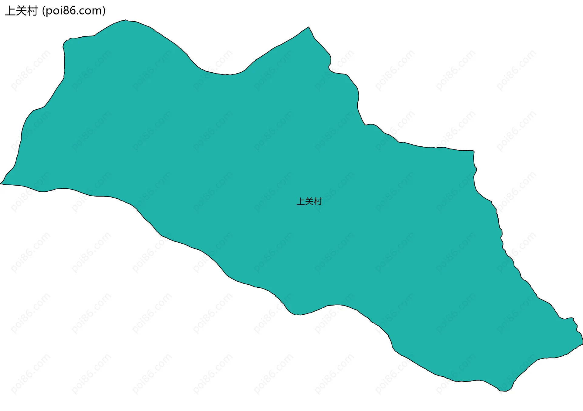 上关村边界地图