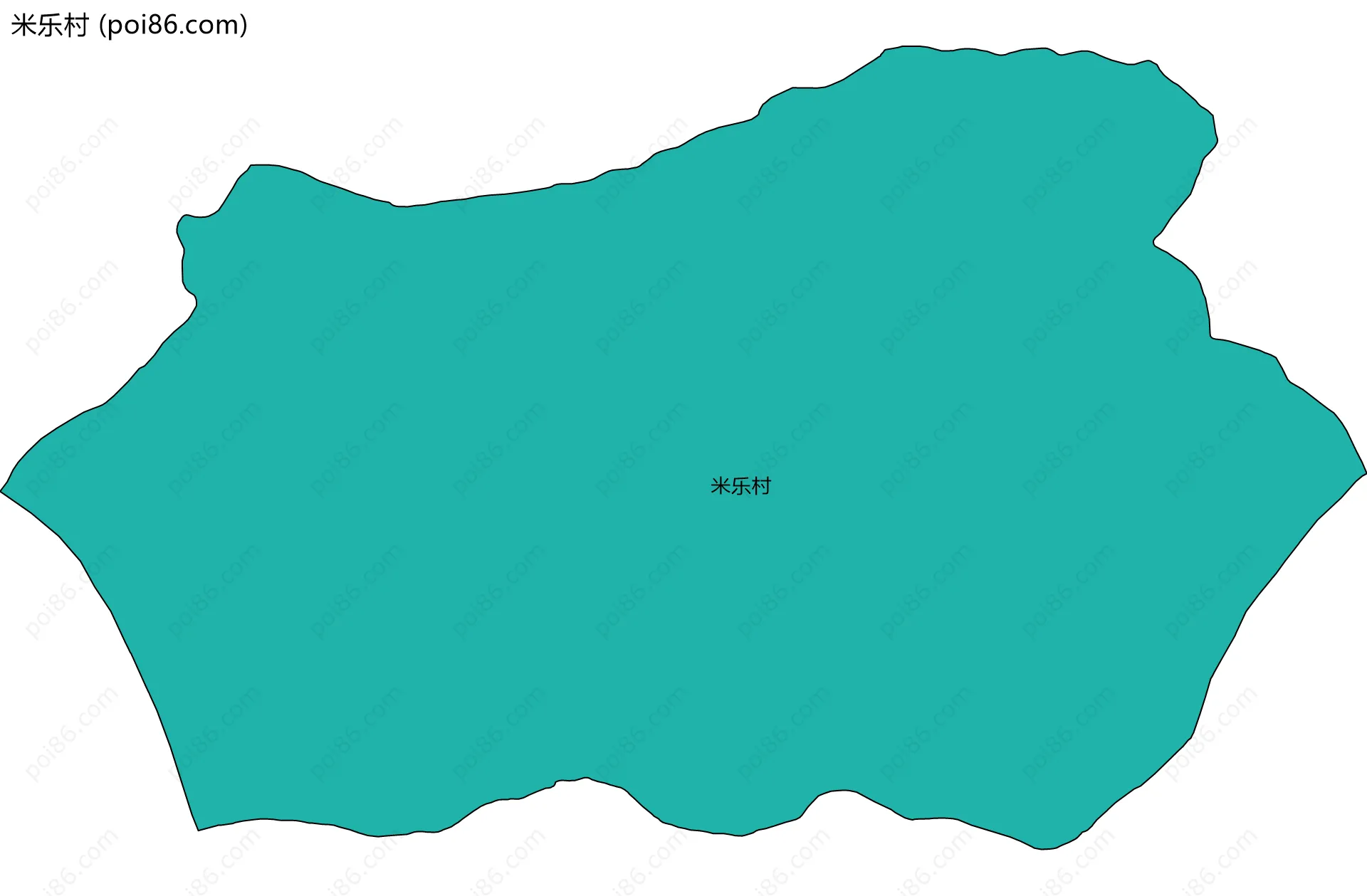 米乐村边界地图