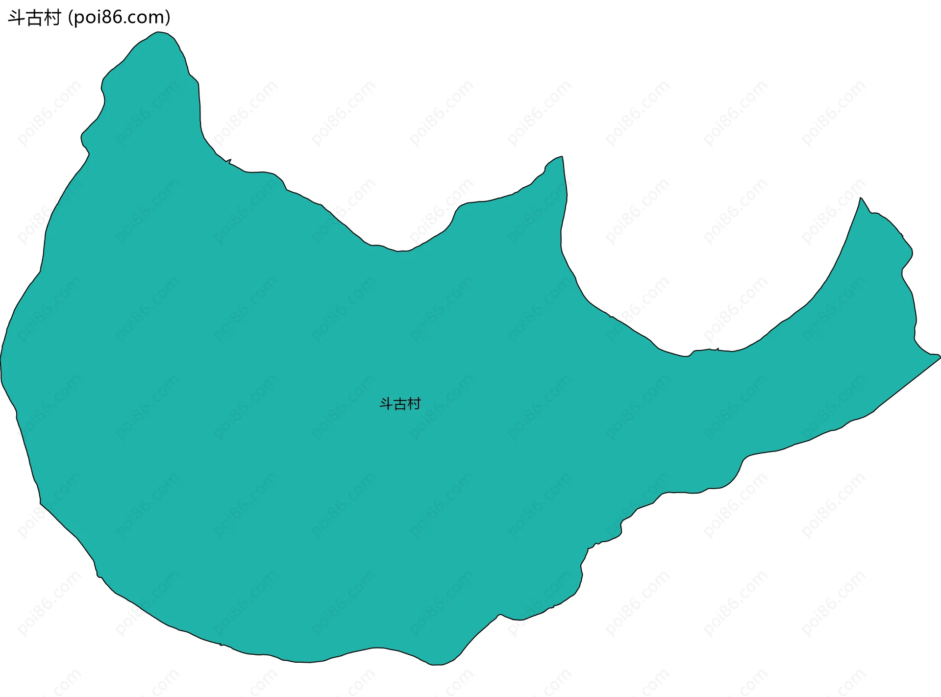 斗古村边界地图