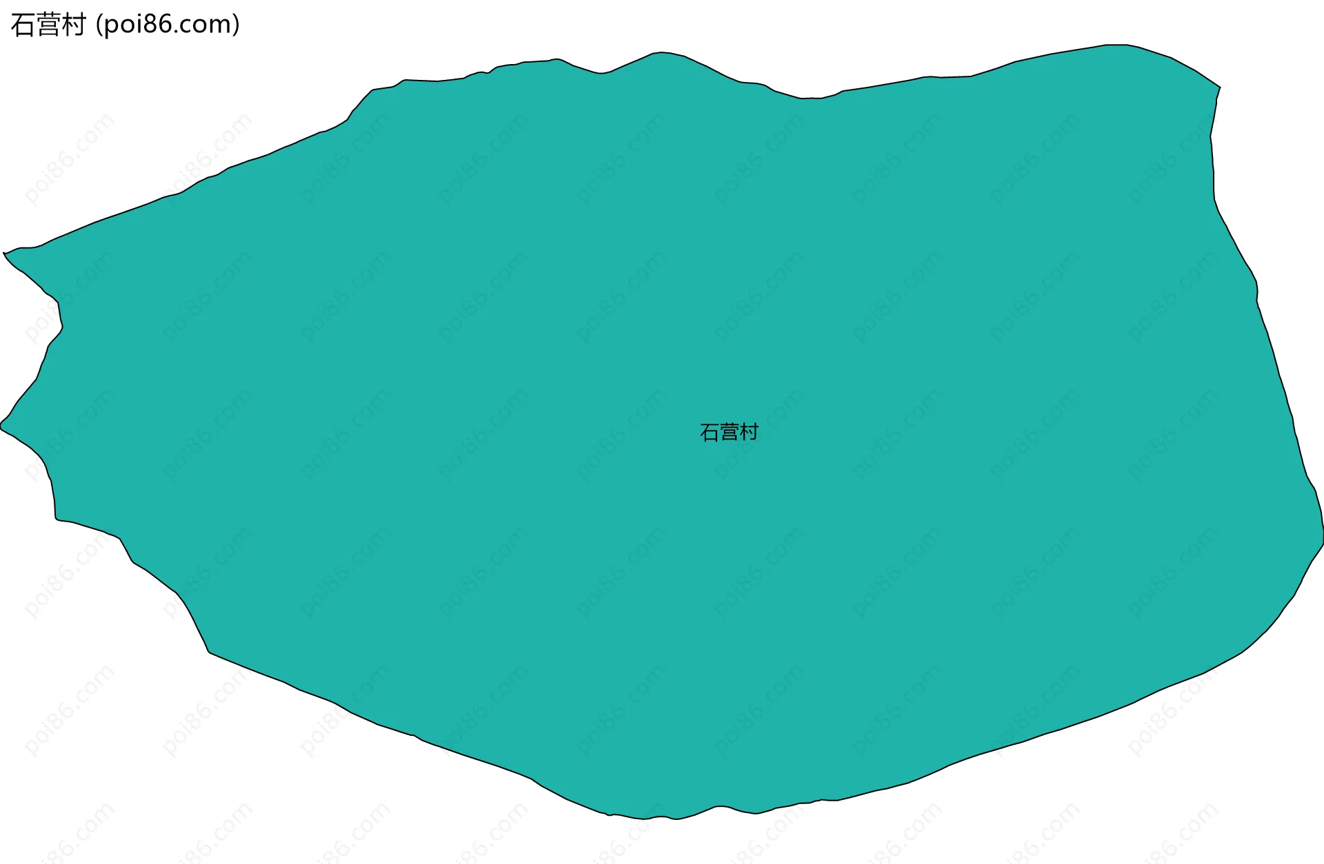 石营村边界地图