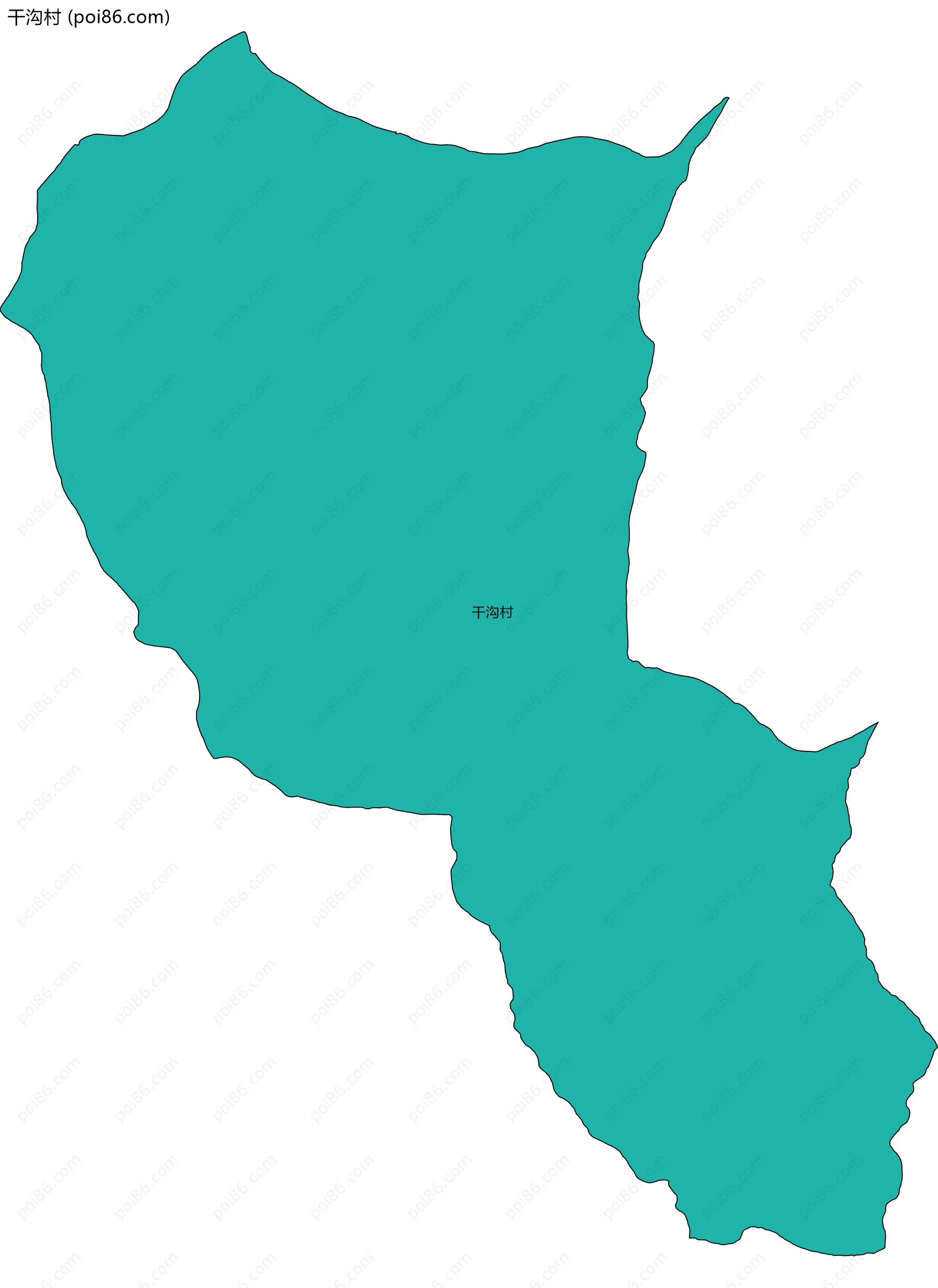 干沟村边界地图