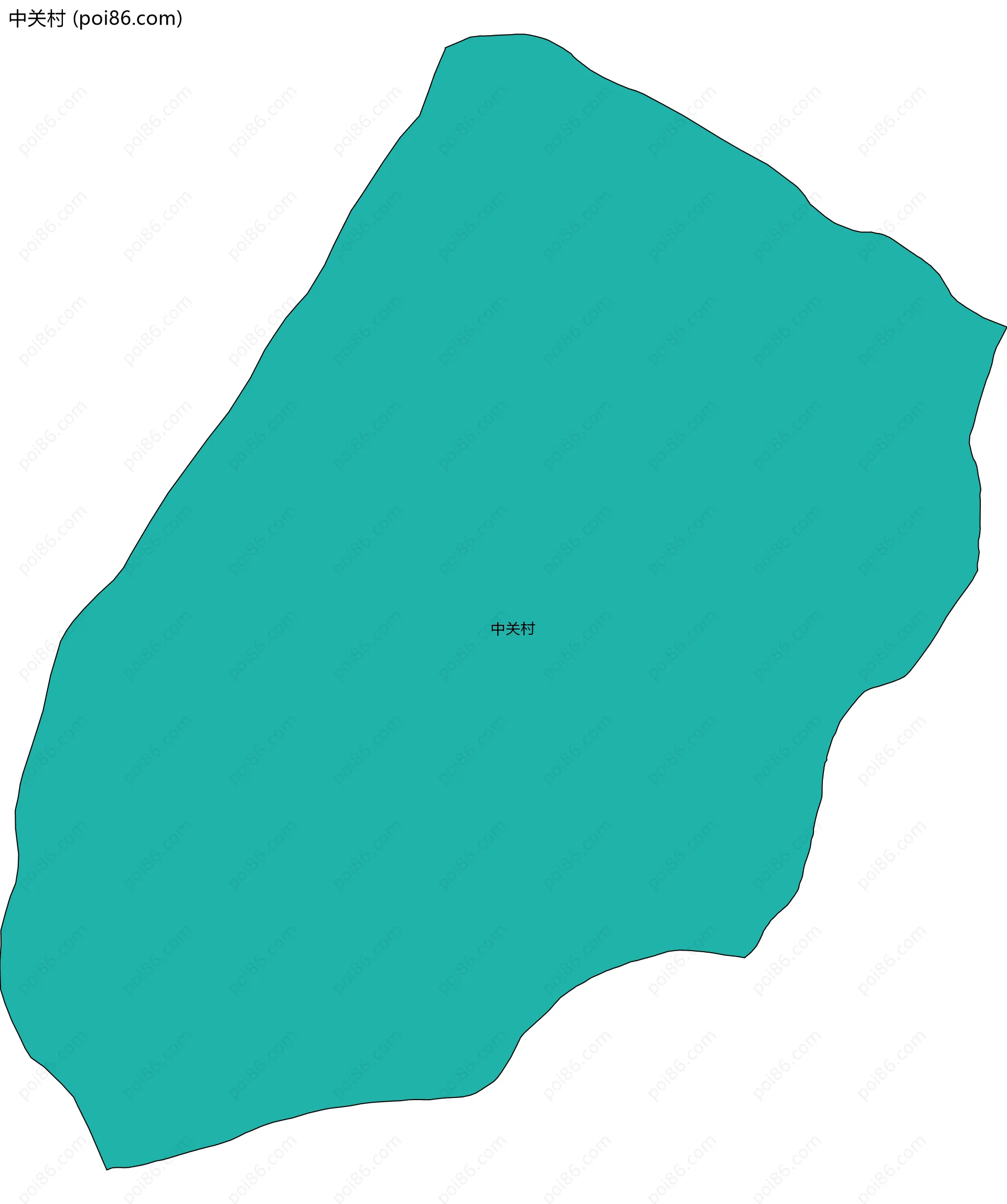 中关村边界地图