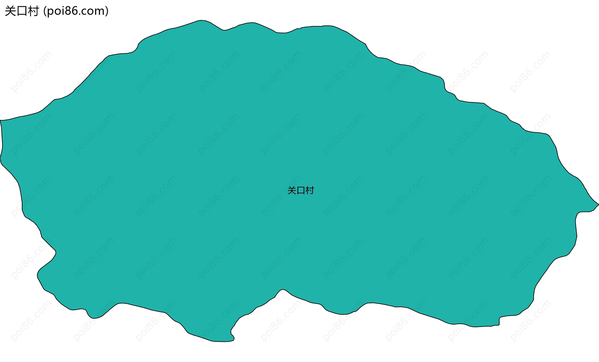 关口村边界地图