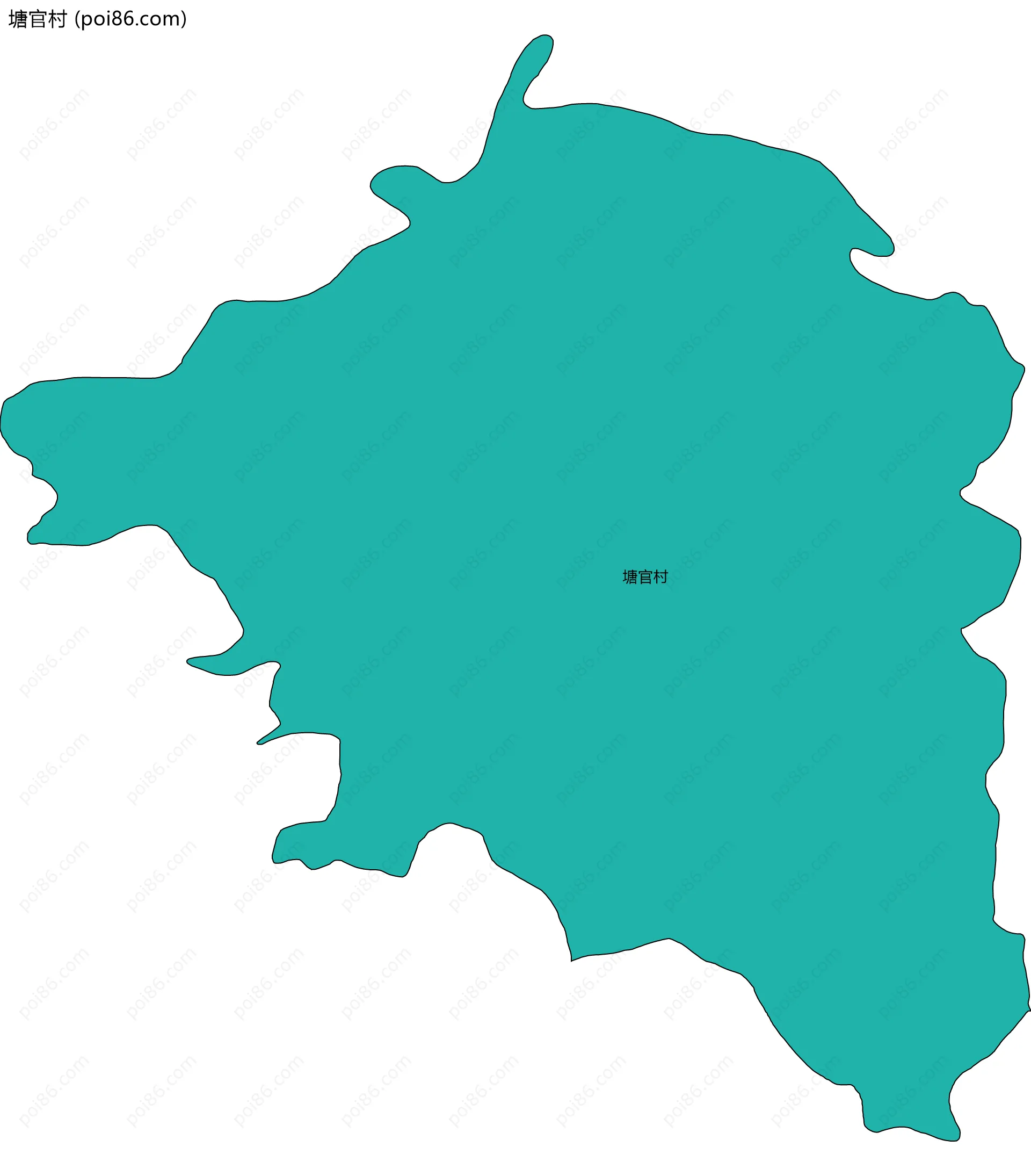 塘官村边界地图