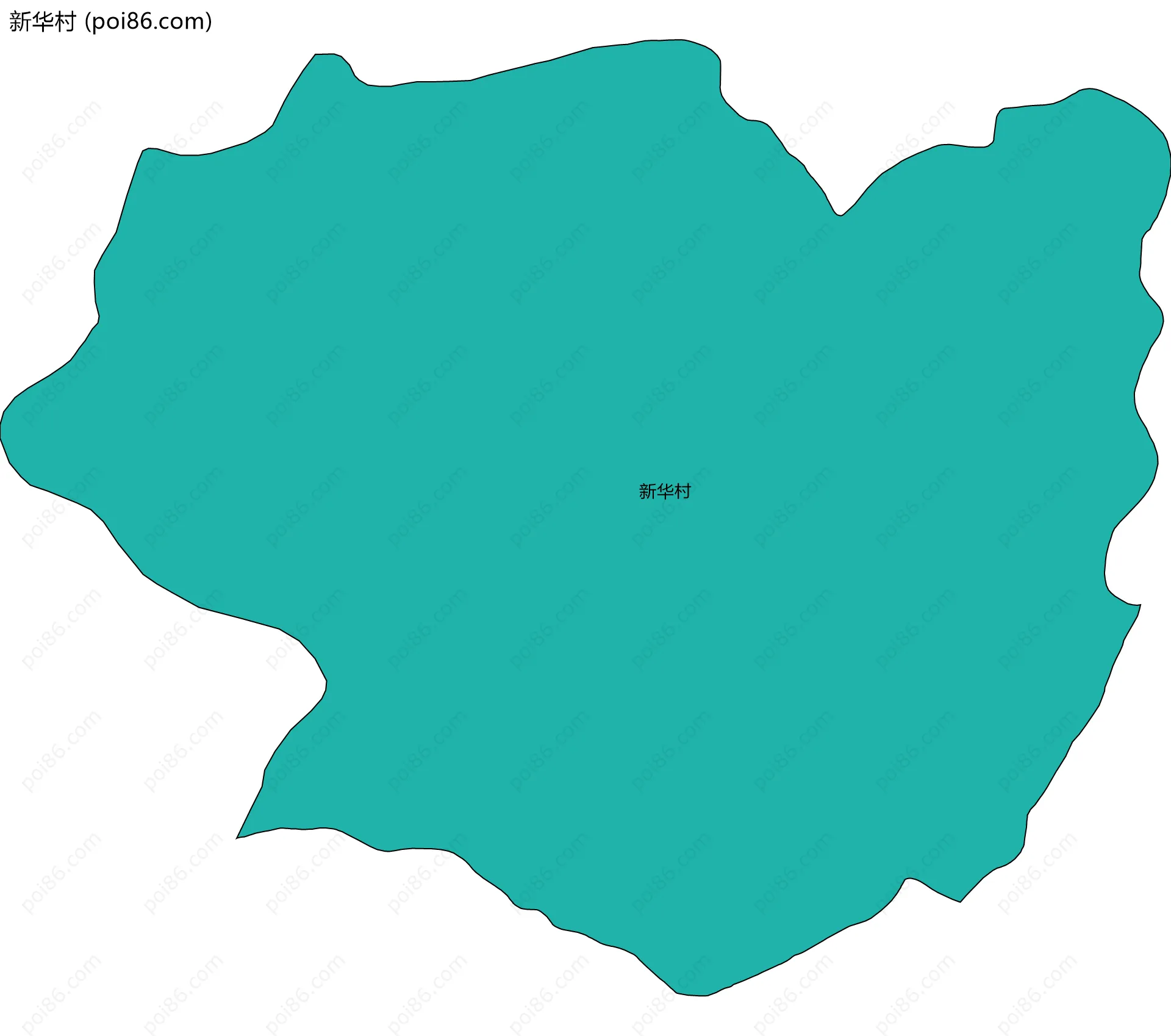 新华村边界地图