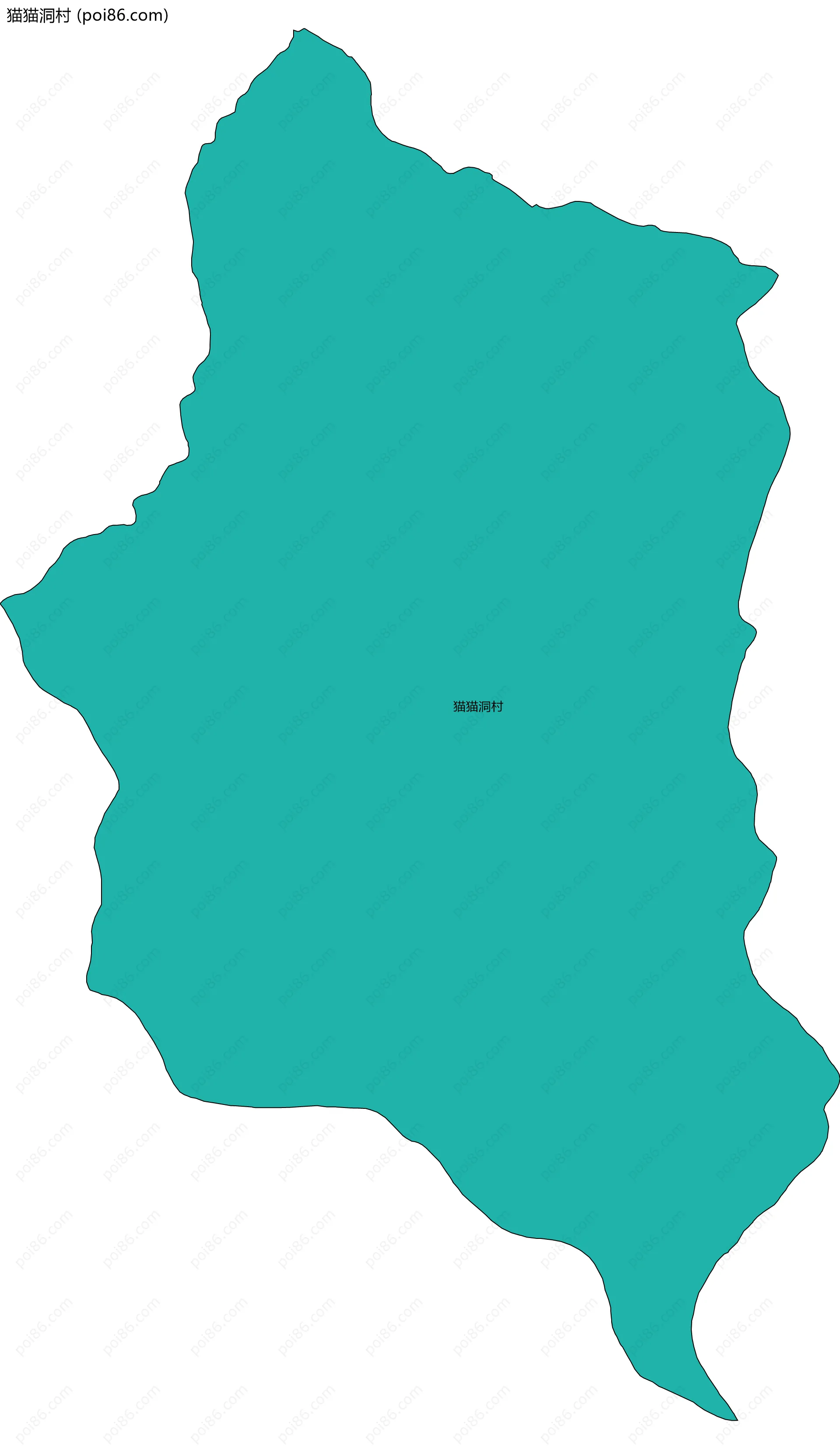 猫猫洞村边界地图