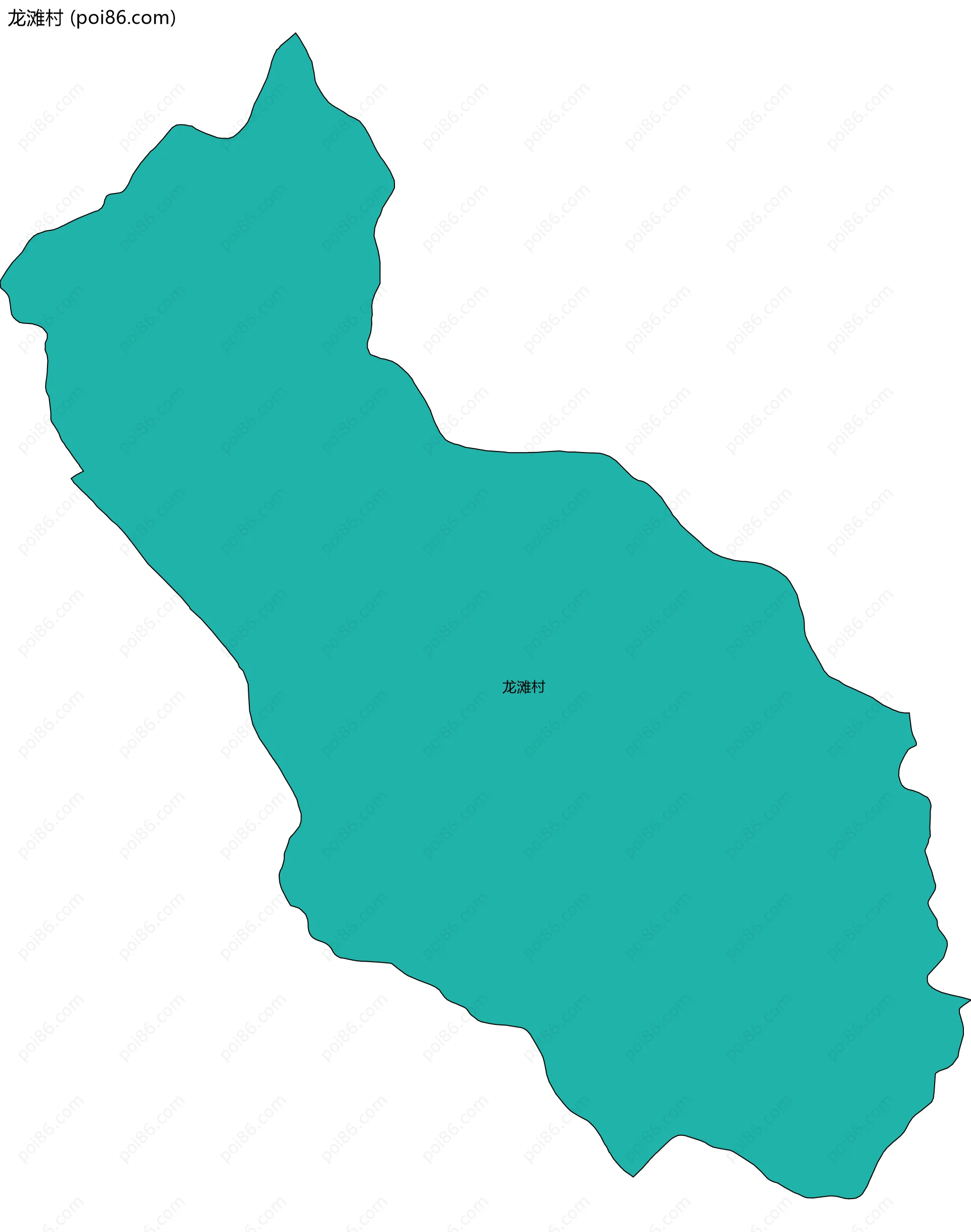 龙滩村边界地图