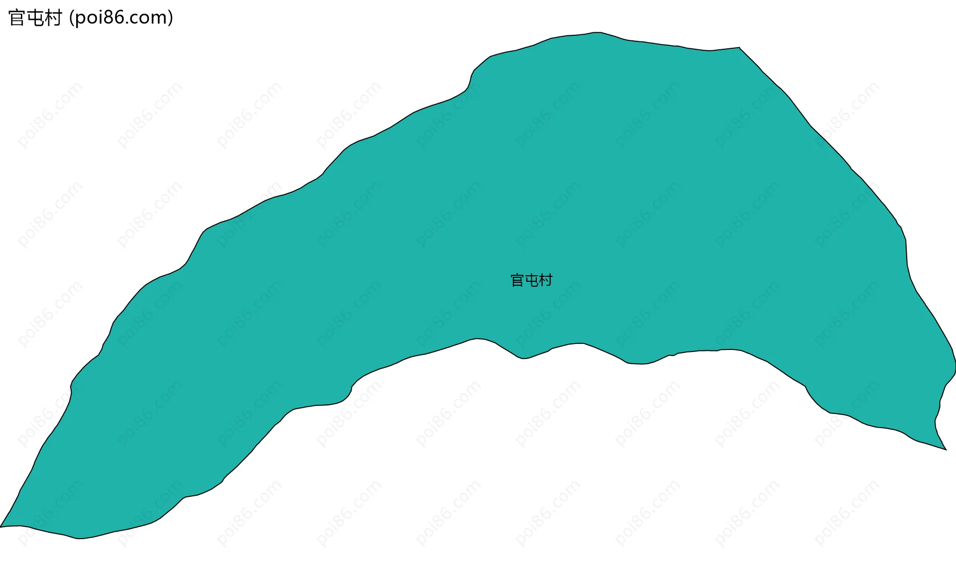 官屯村边界地图