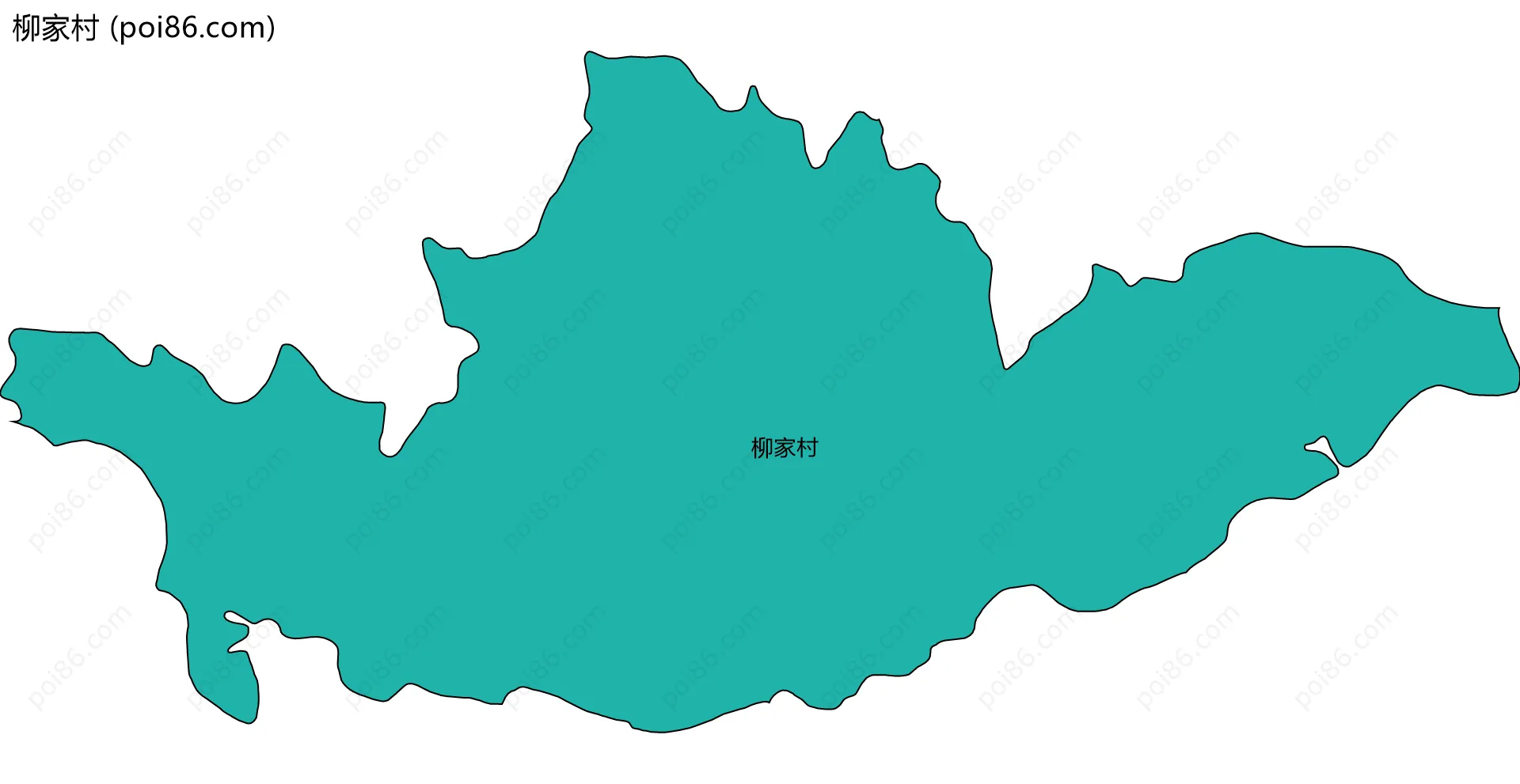 柳家村边界地图