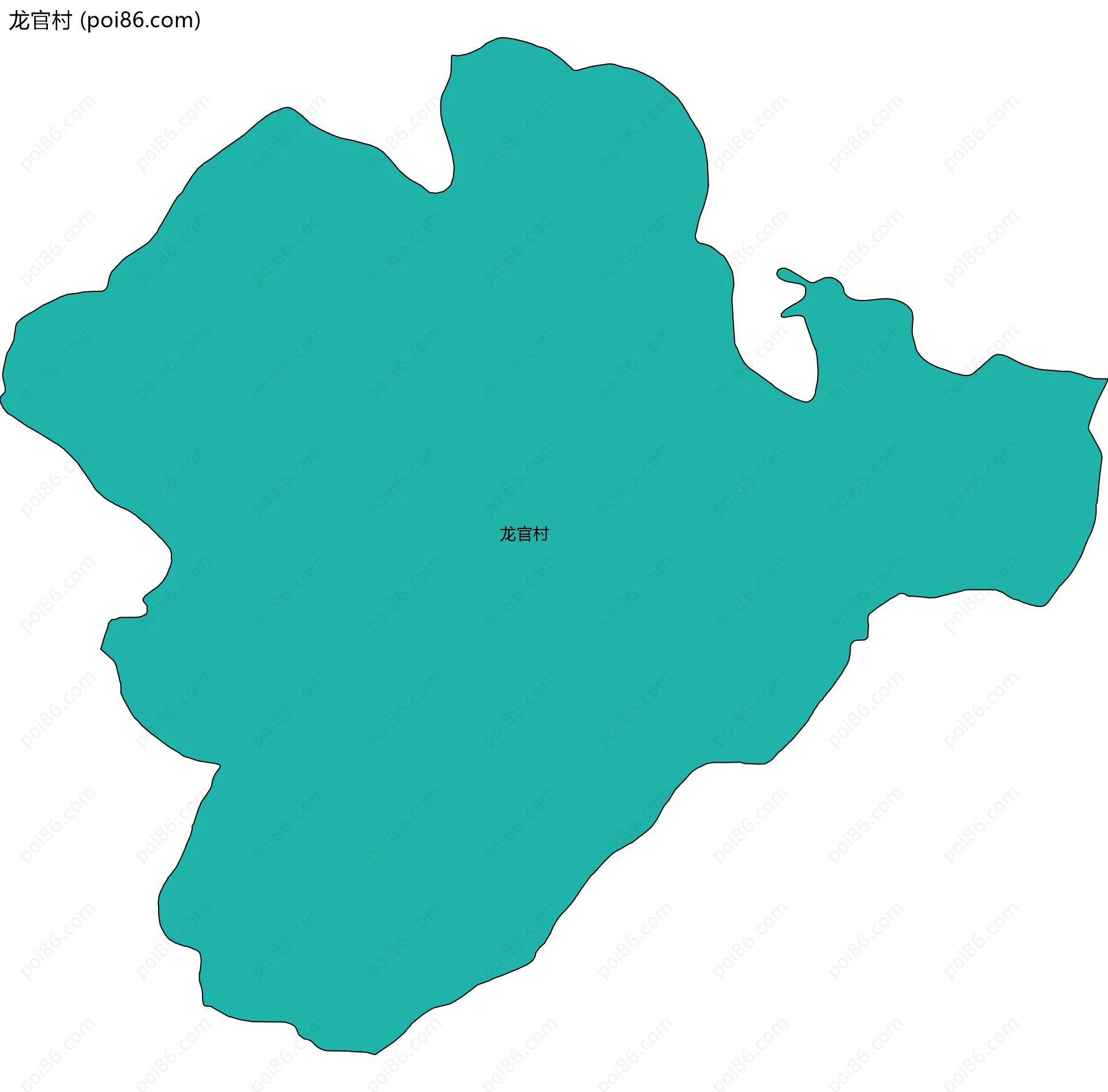 龙官村边界地图