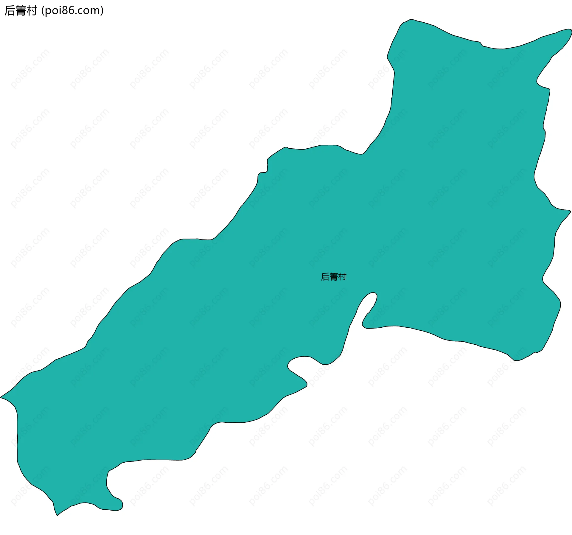 后箐村边界地图