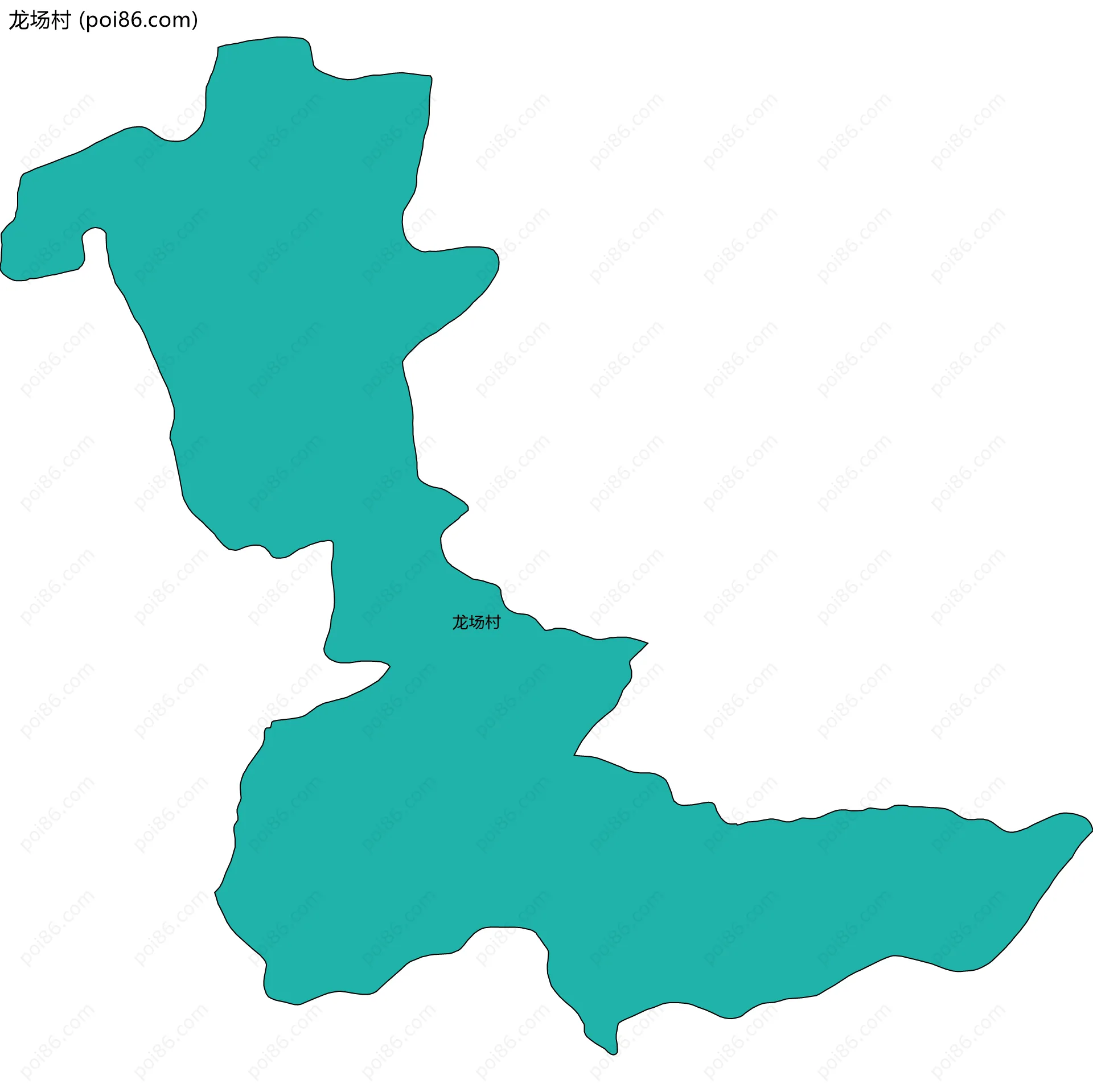 龙场村边界地图