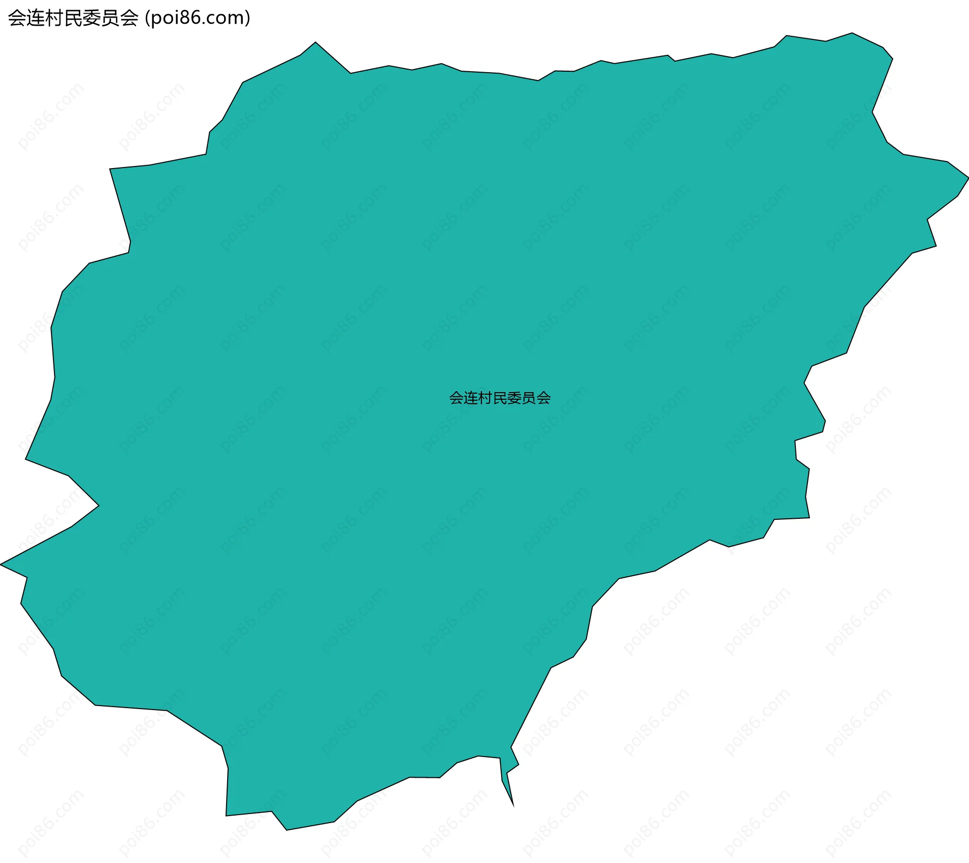 会连村民委员会边界地图