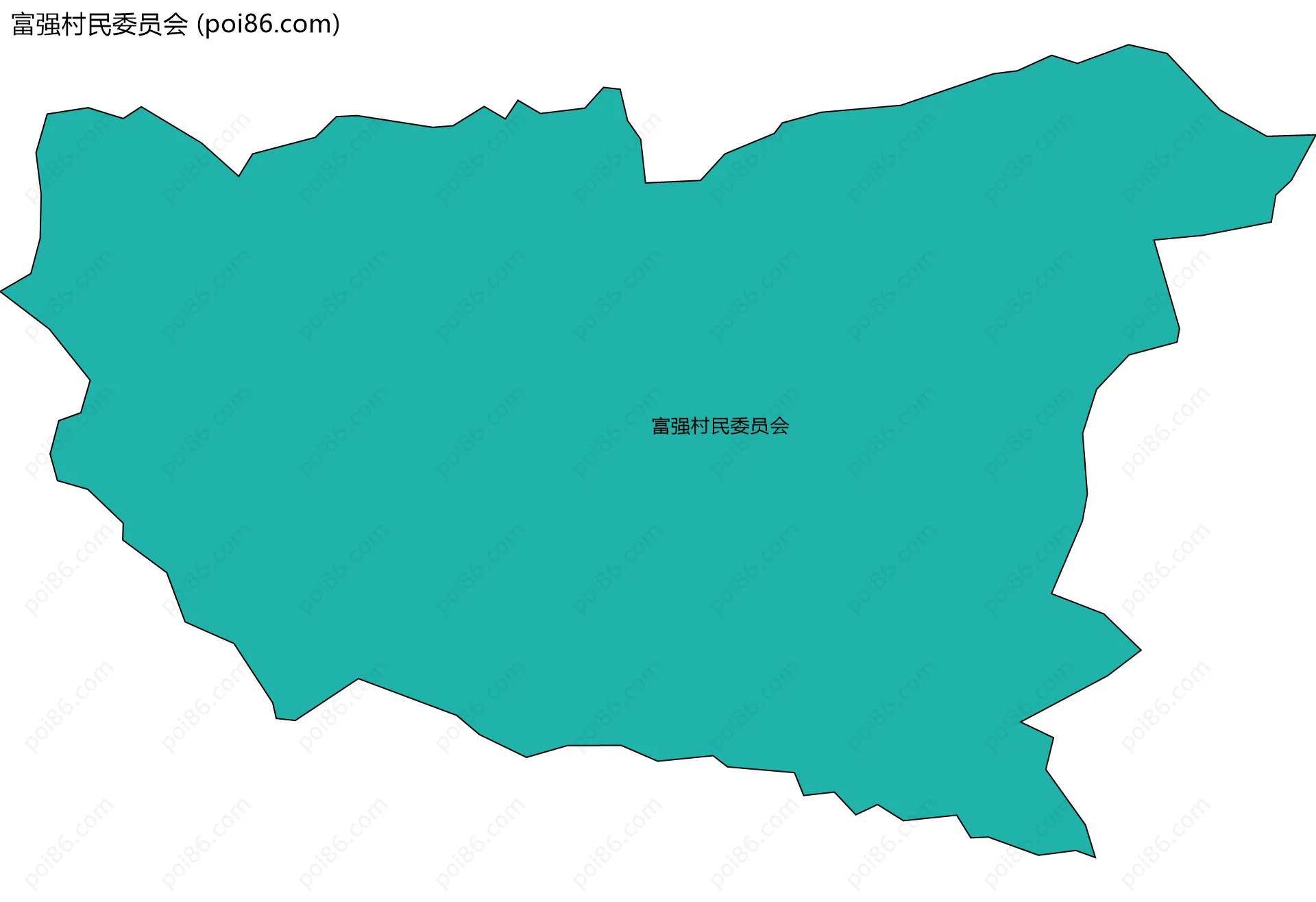 富强村民委员会边界地图