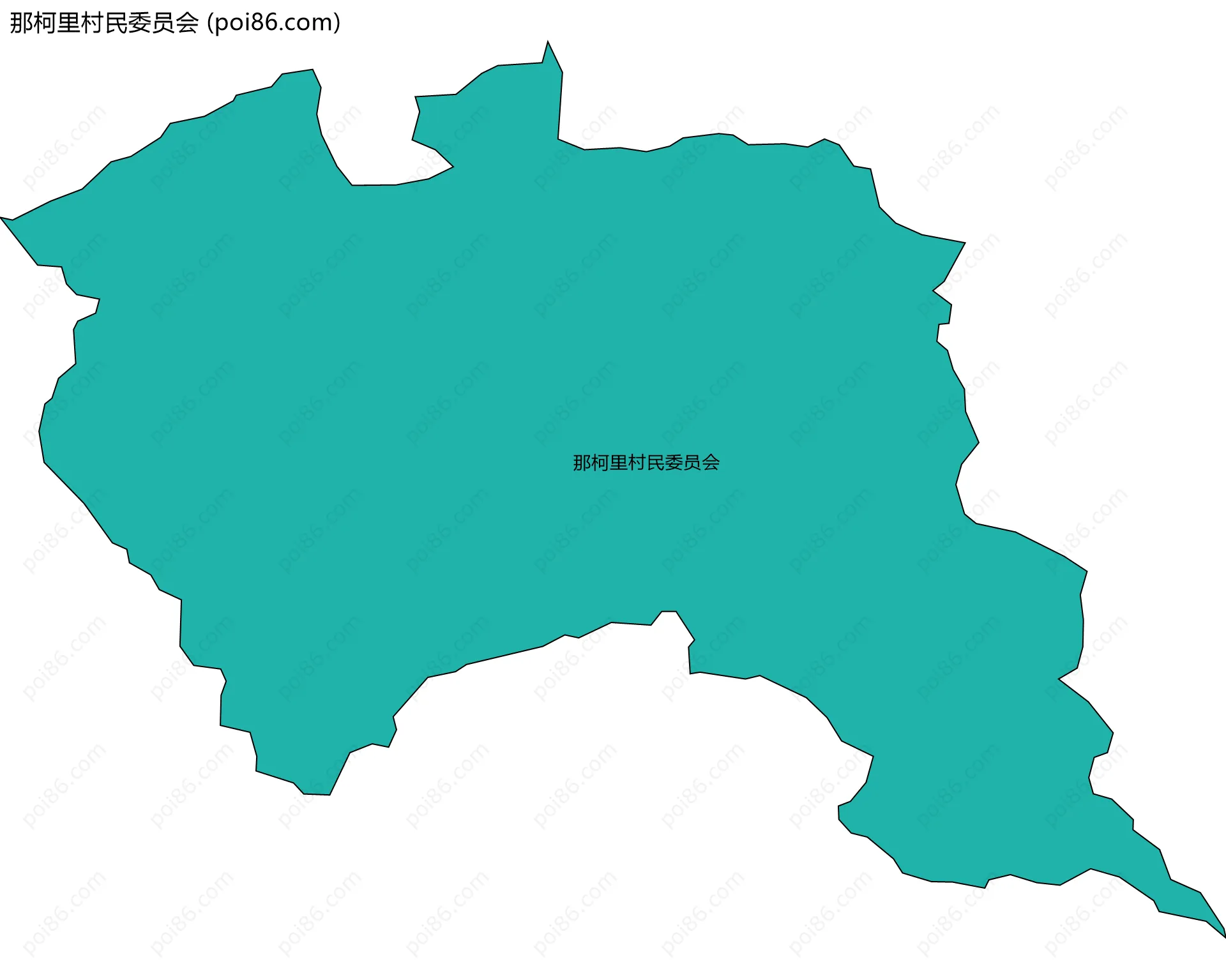 那柯里村民委员会边界地图