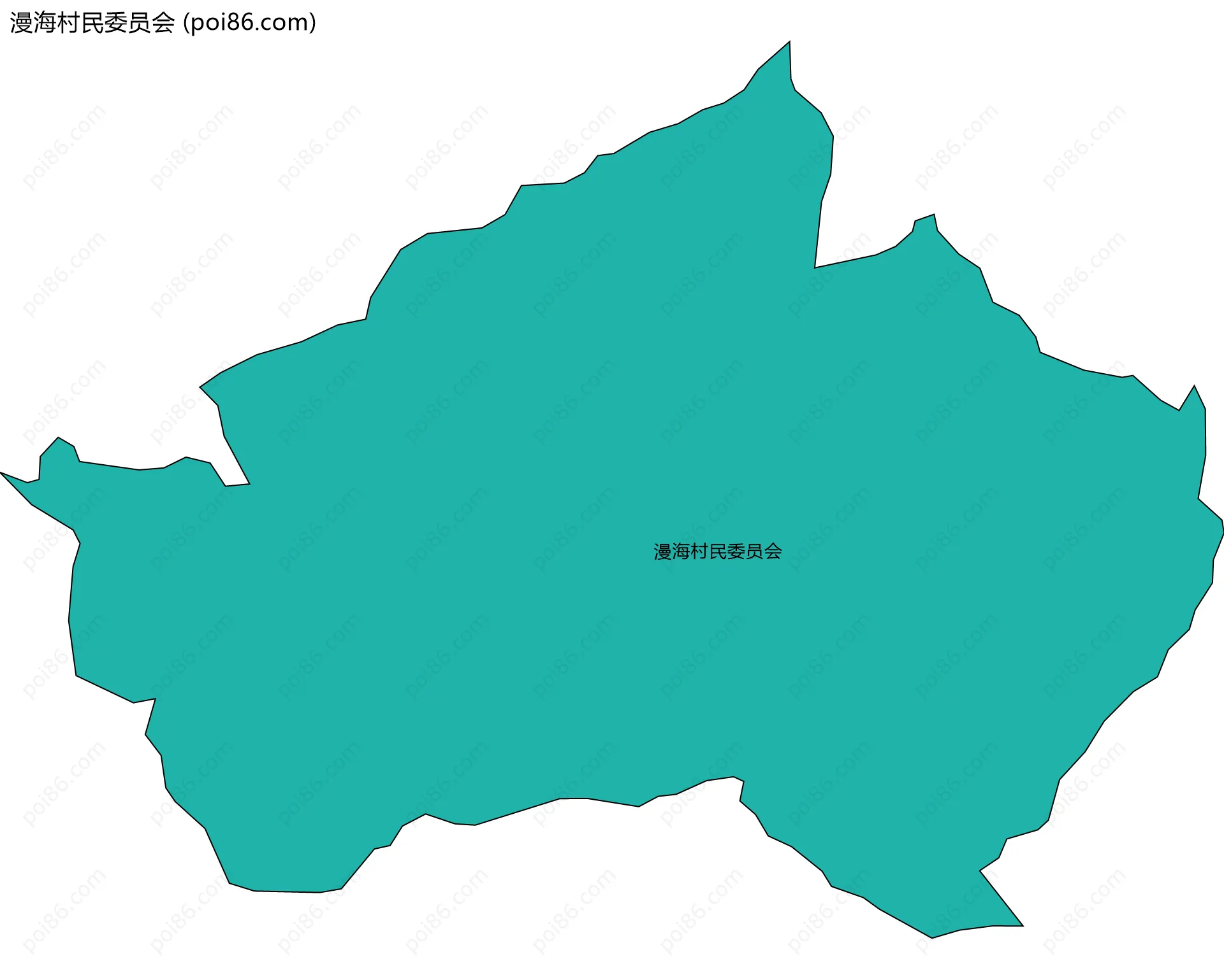 漫海村民委员会边界地图