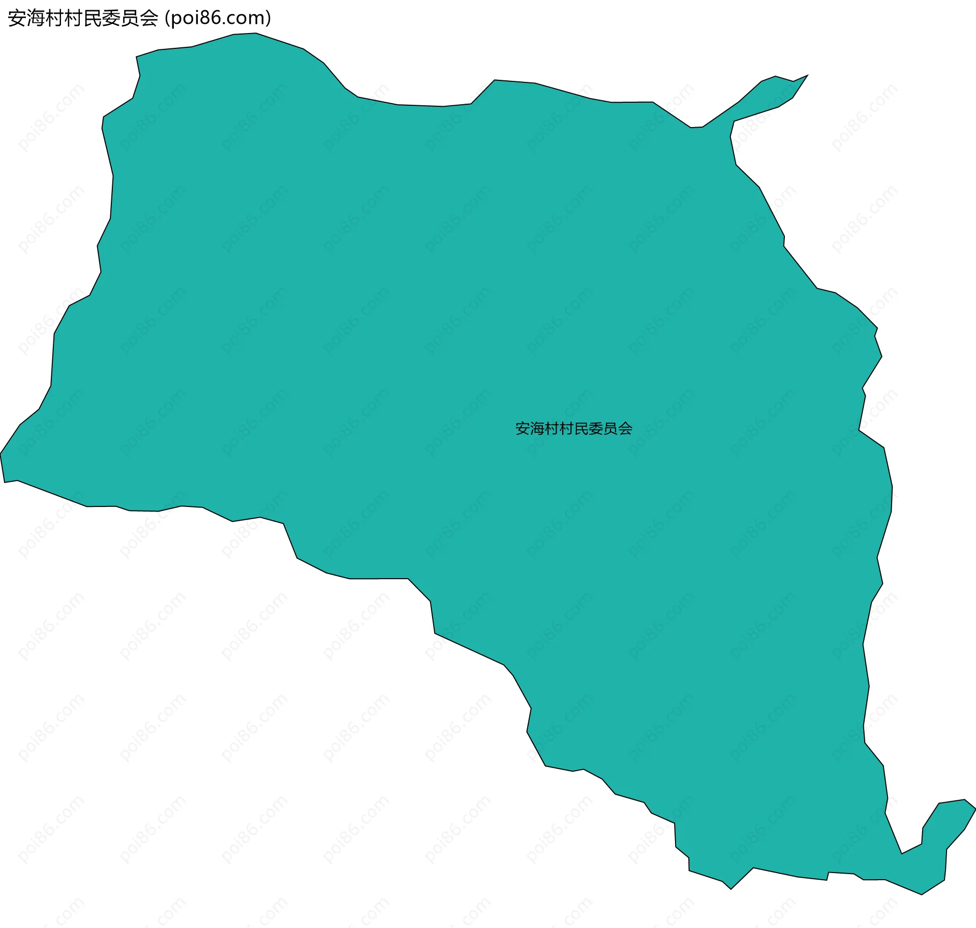 安海村村民委员会边界地图