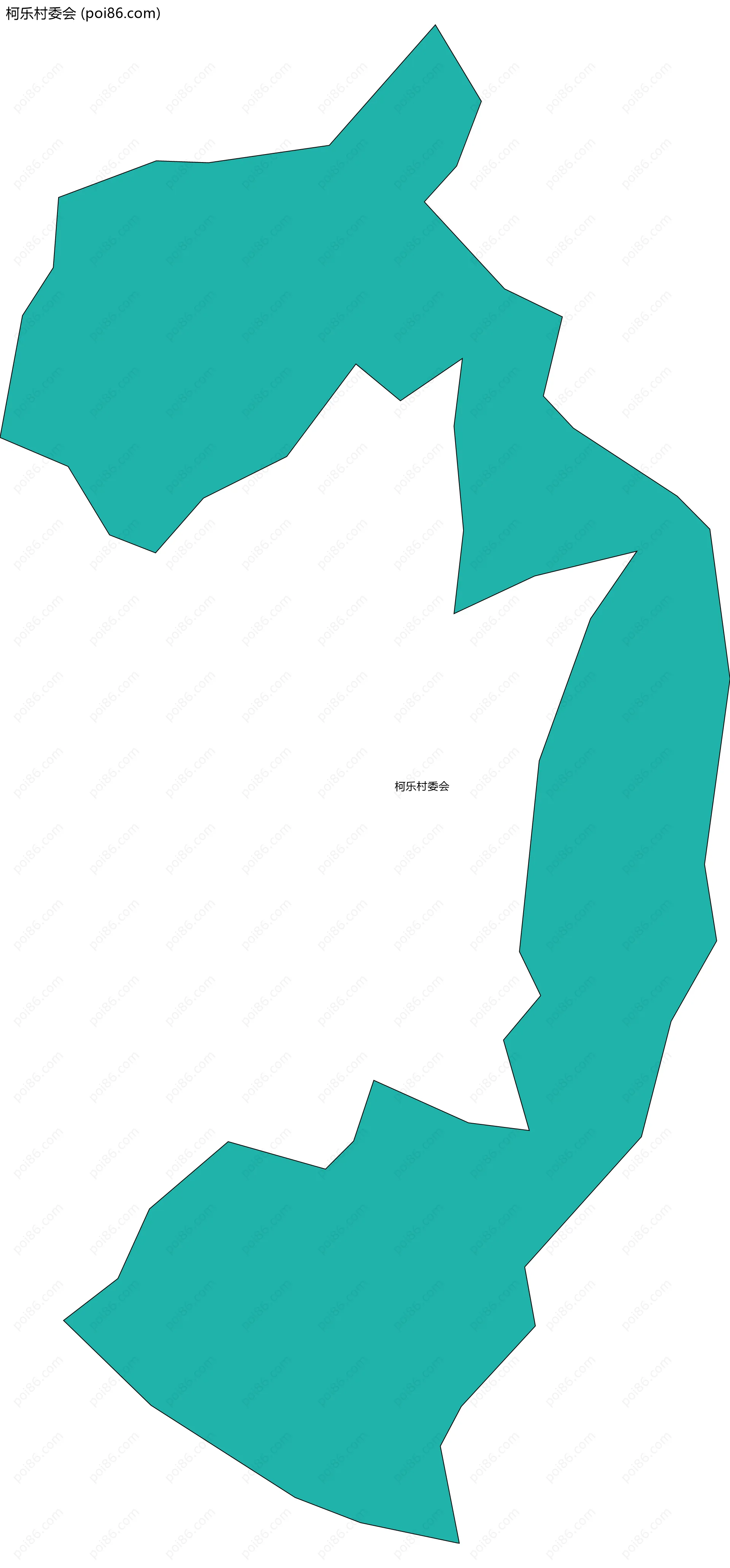 柯乐村委会边界地图