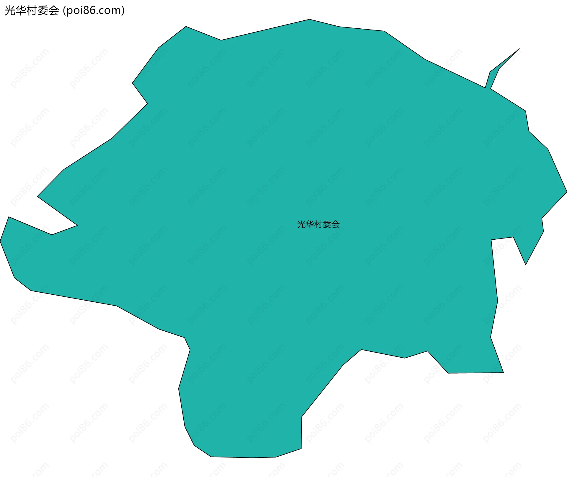 光华村委会边界地图