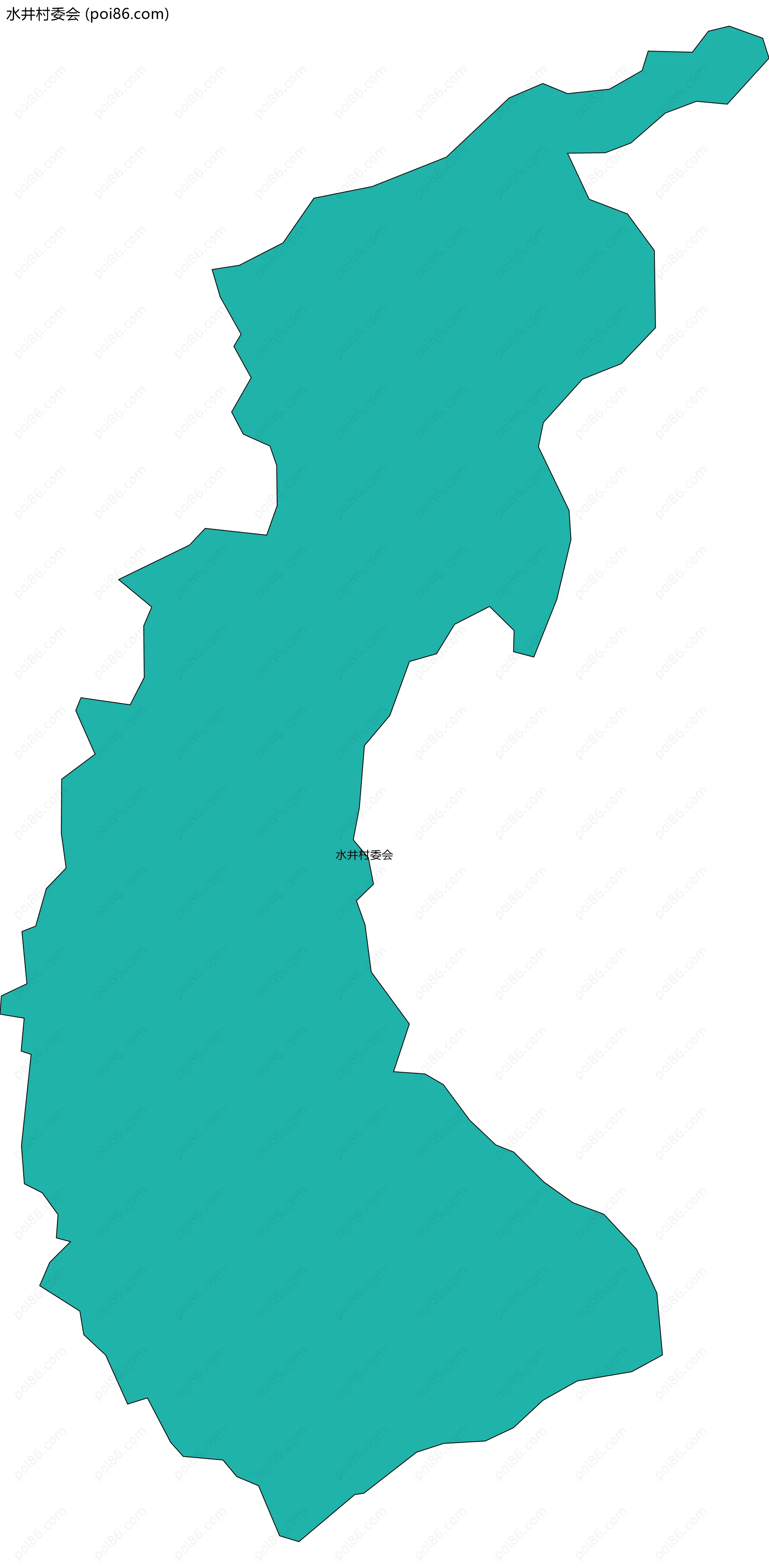 水井村委会边界地图