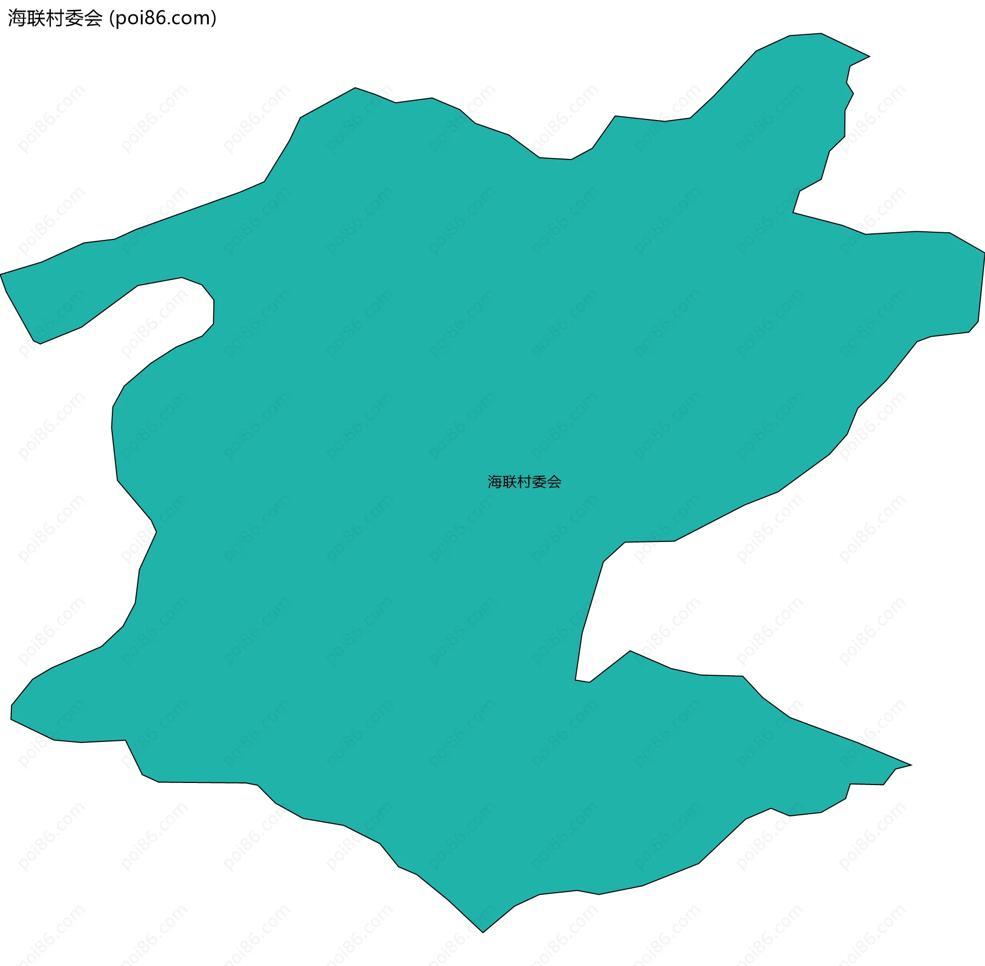 海联村委会边界地图