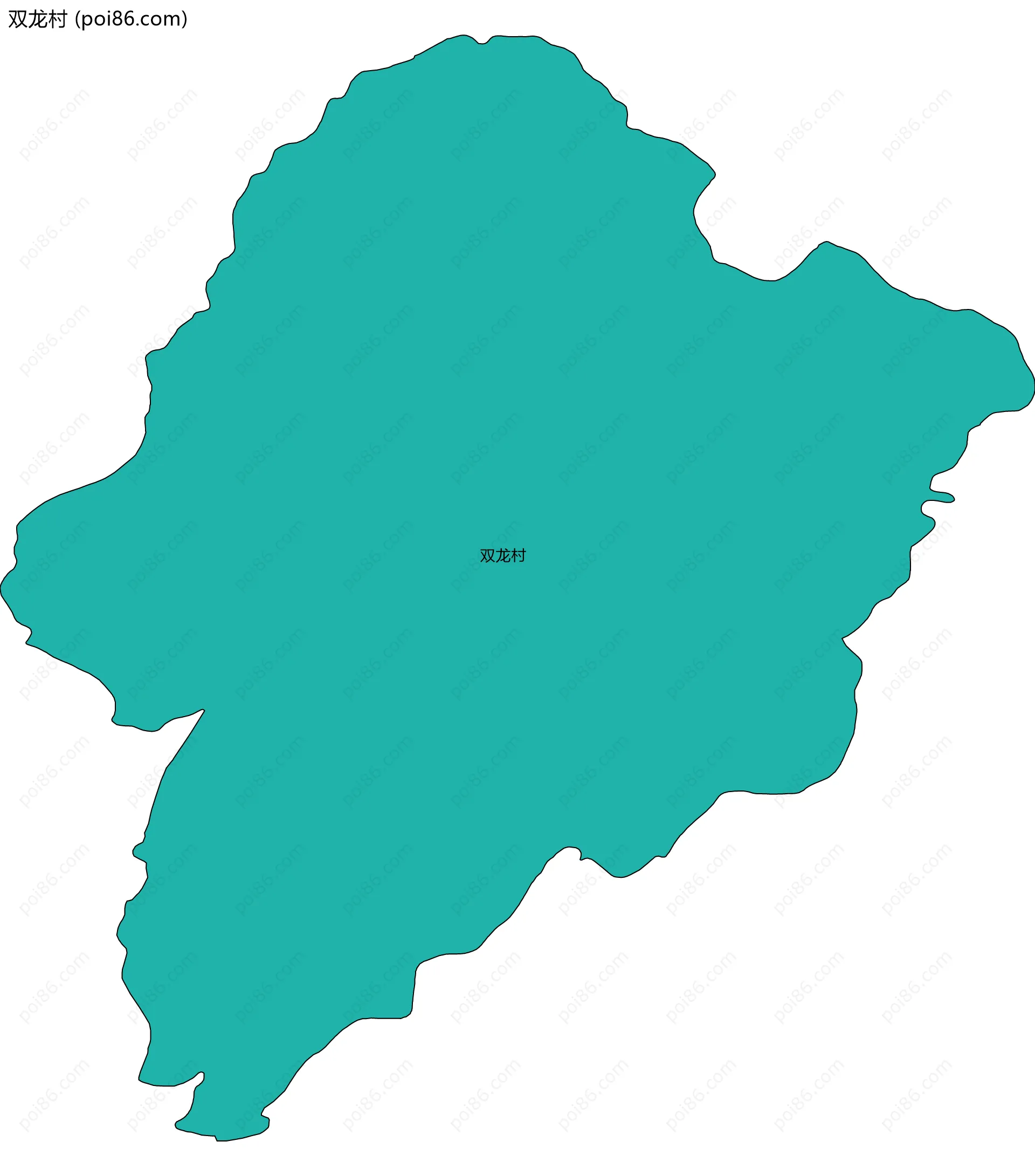 双龙村边界地图
