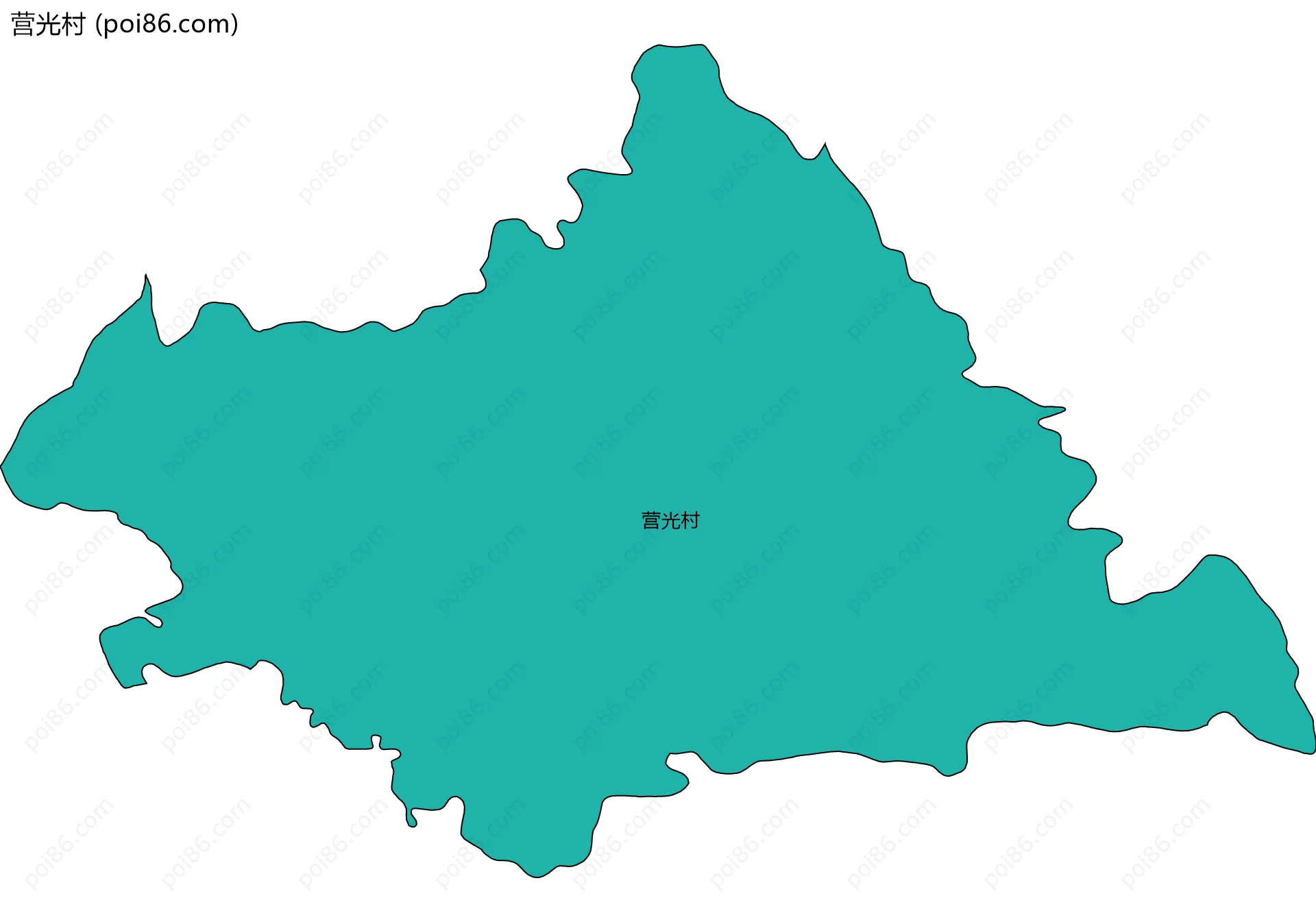 营光村边界地图