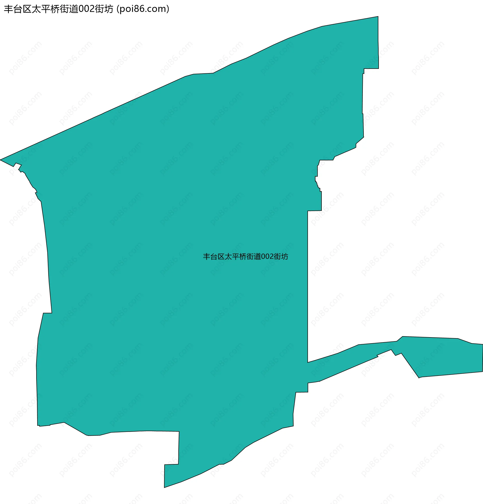 丰台区太平桥街道002街坊边界地图