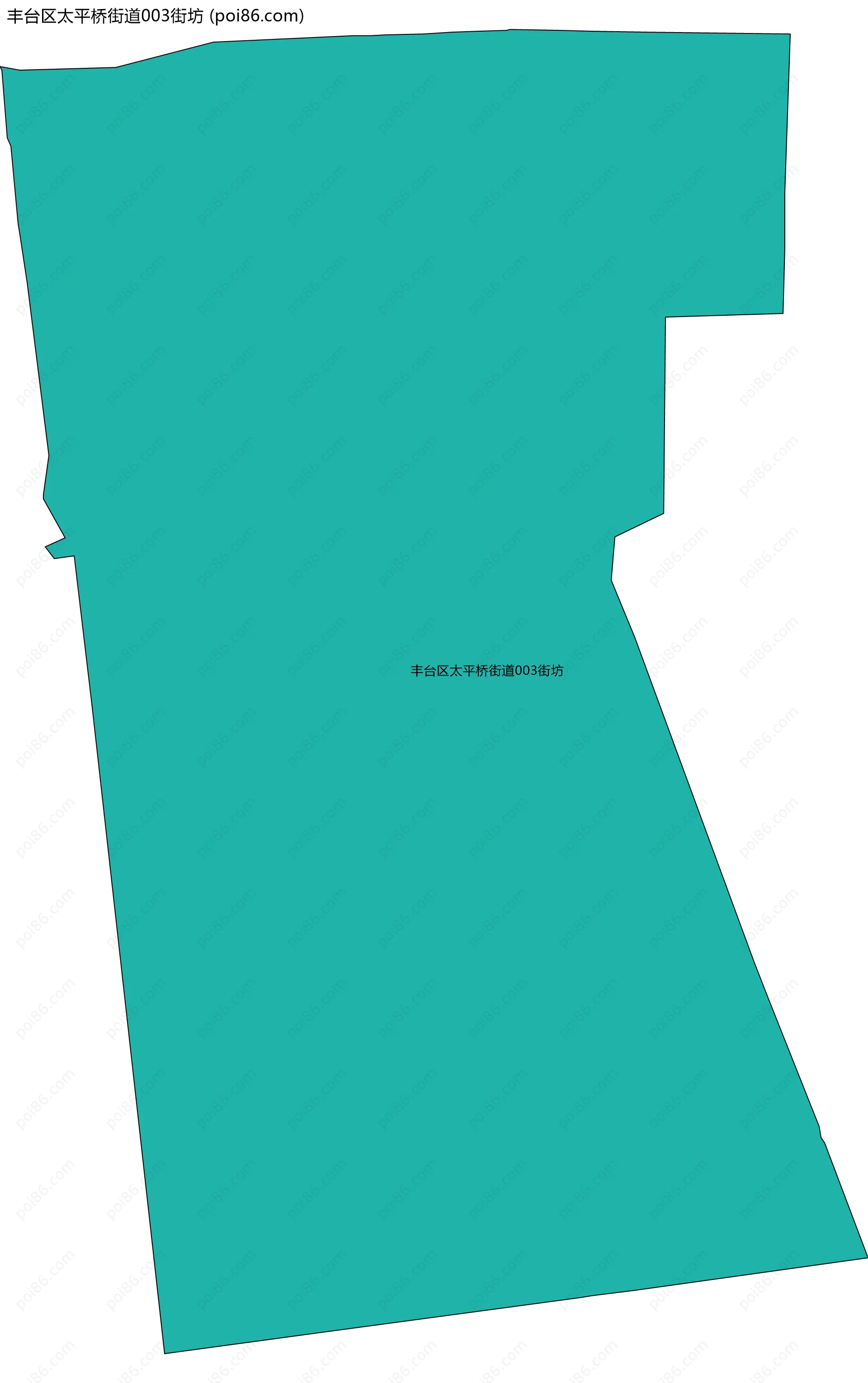 丰台区太平桥街道003街坊边界地图
