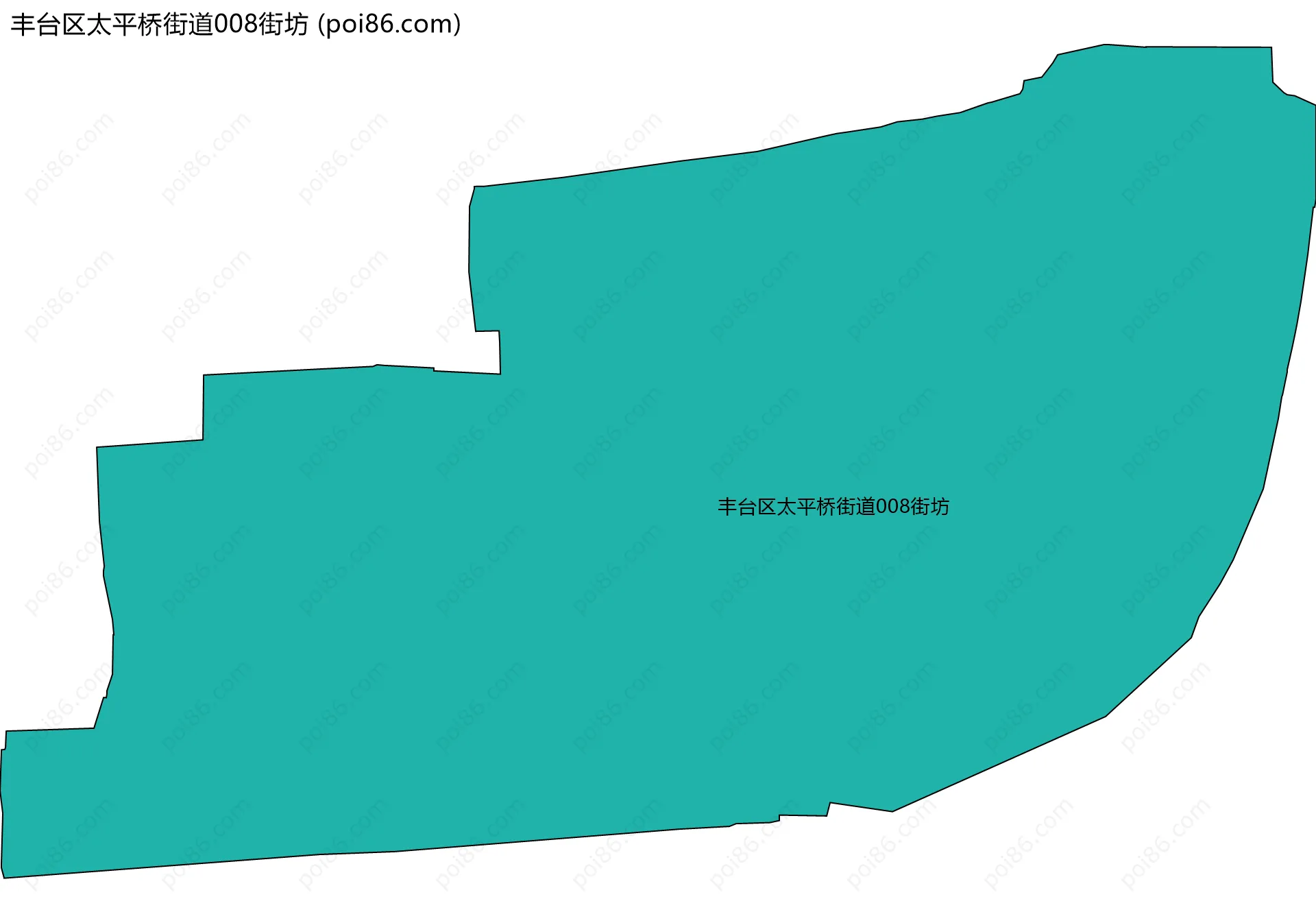 丰台区太平桥街道008街坊边界地图