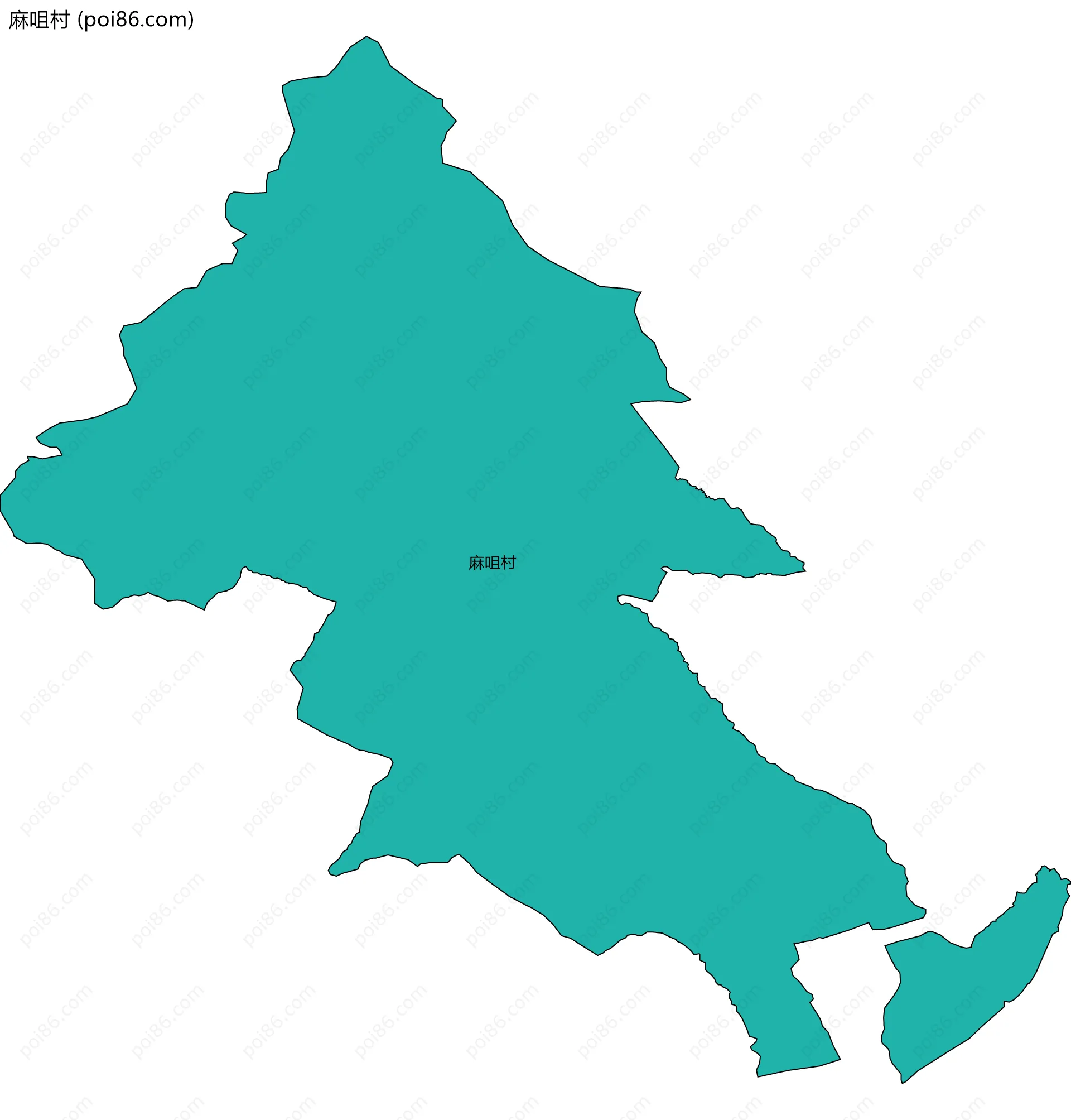 麻咀村边界地图